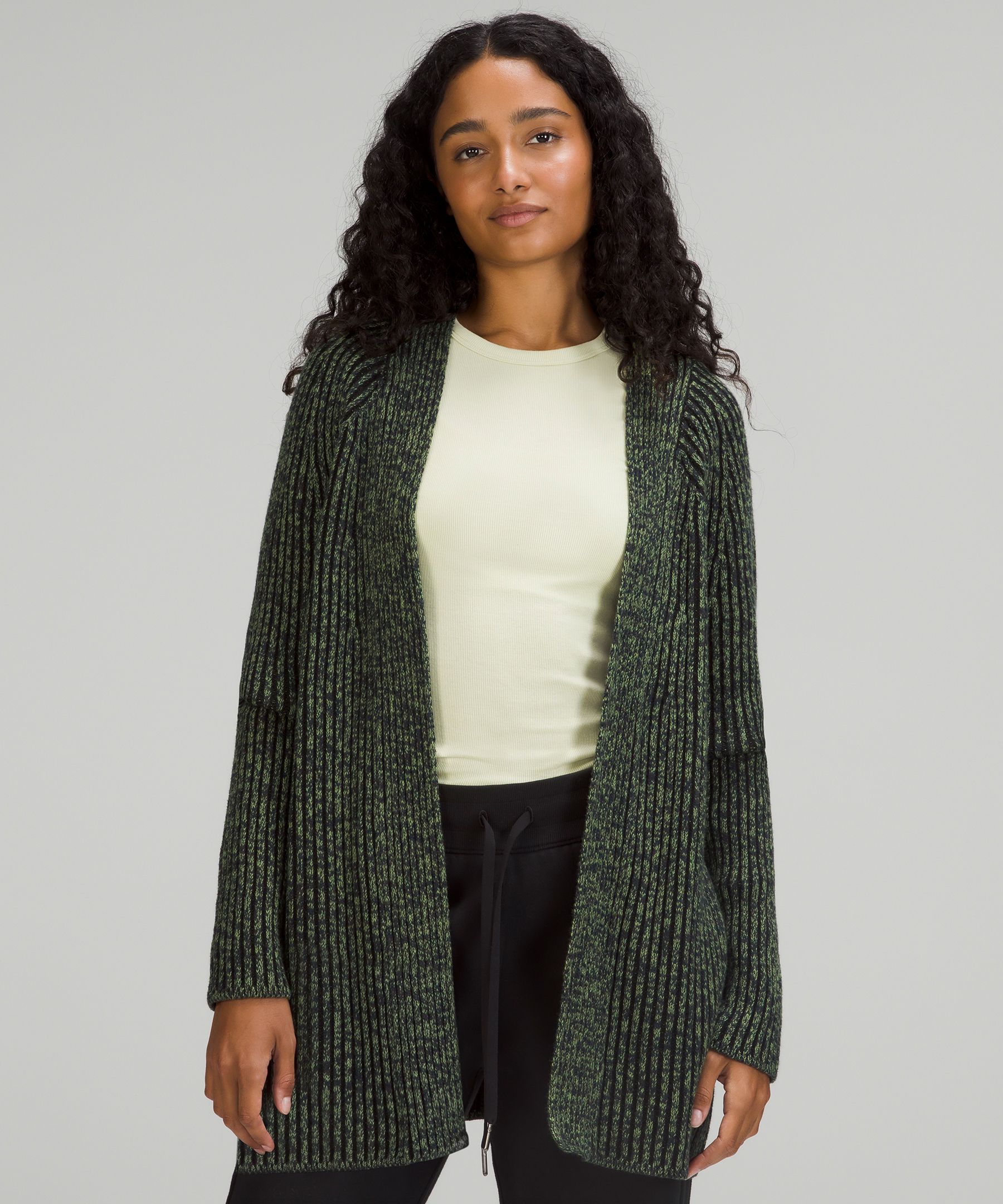 Lululemon Cotton-Cashmere Blend Sweater Wrap