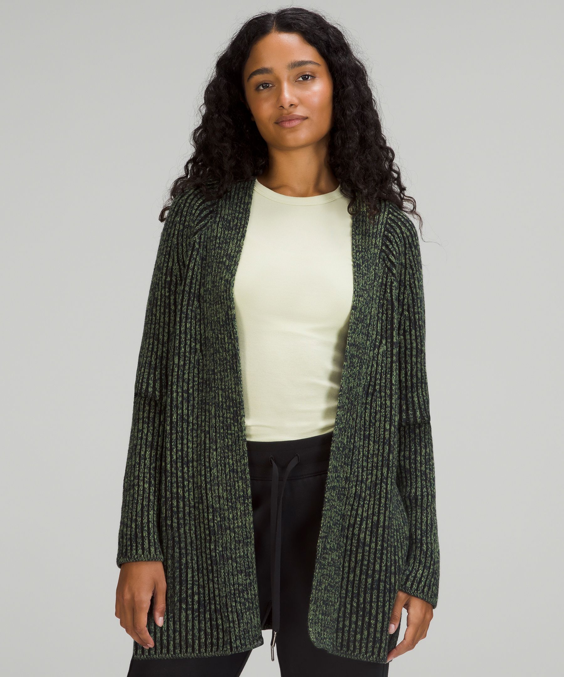 Cotton-Cashmere Blend Sweater Wrap