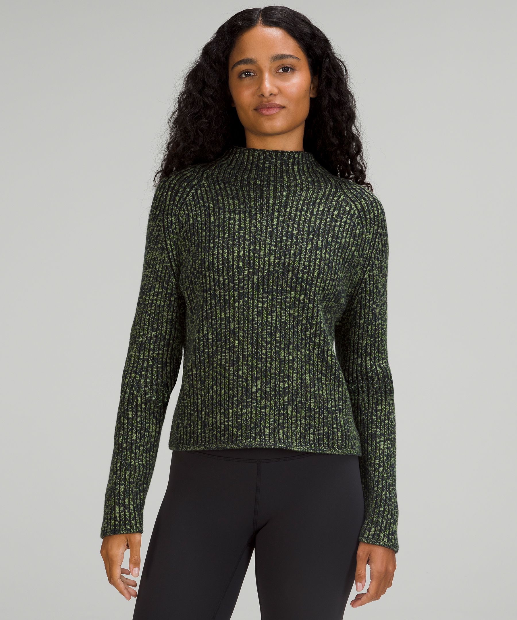 Cotton-Cashmere Blend Mockneck Sweater