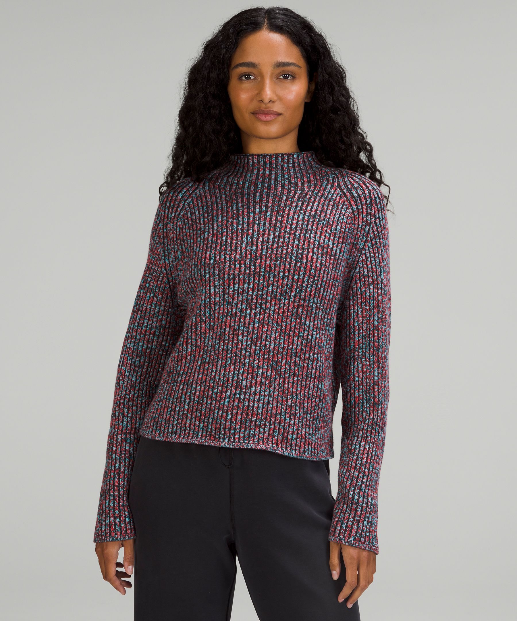 Cotton-Cashmere Blend Mock Neck Sweater | Lululemon EU