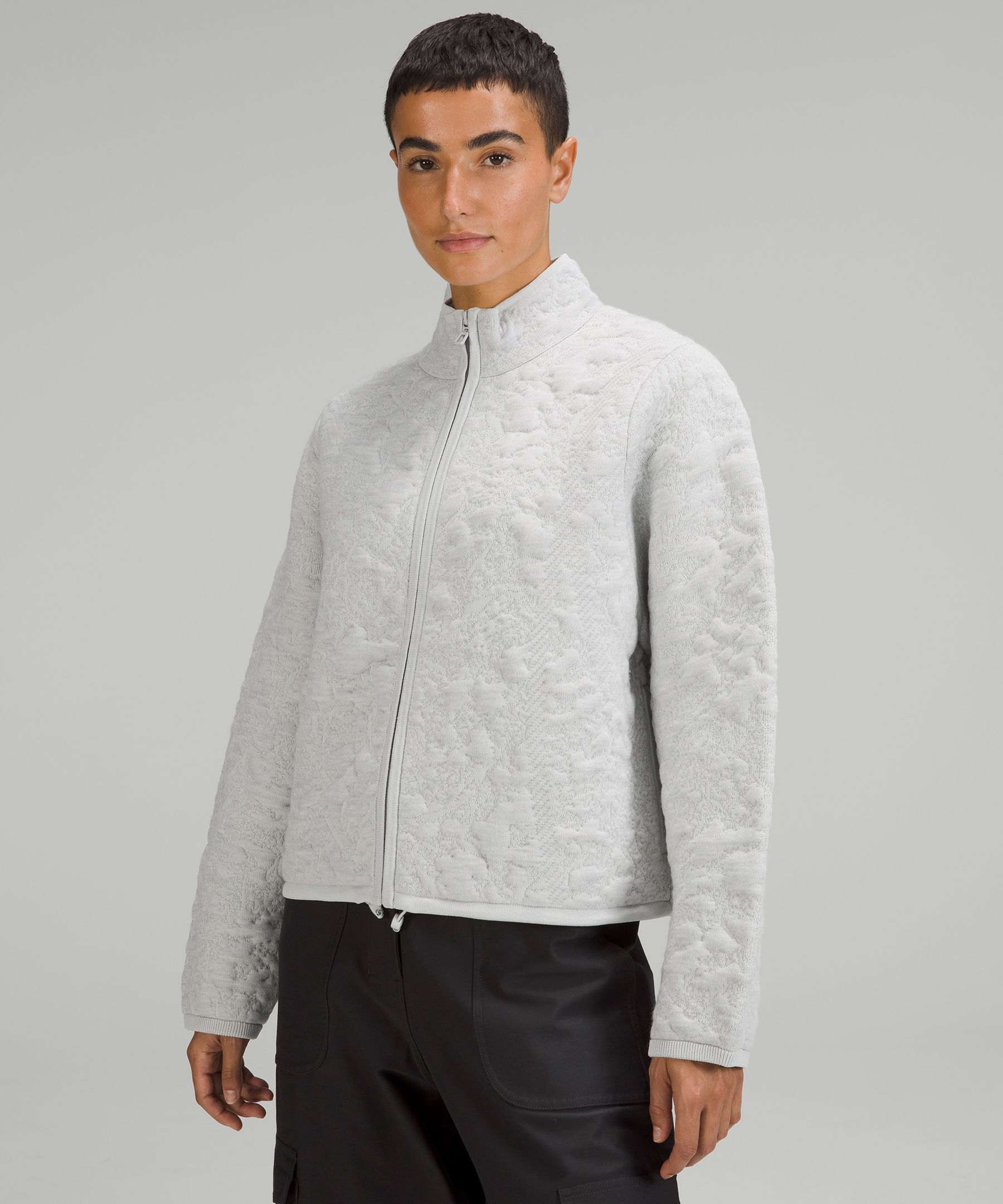 Gray hot sale sweater jacket
