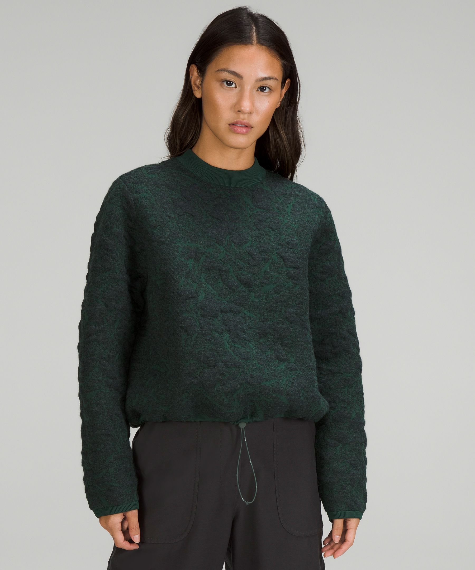 Lululemon Jacquard Multi-texture Crew Neck Sweater