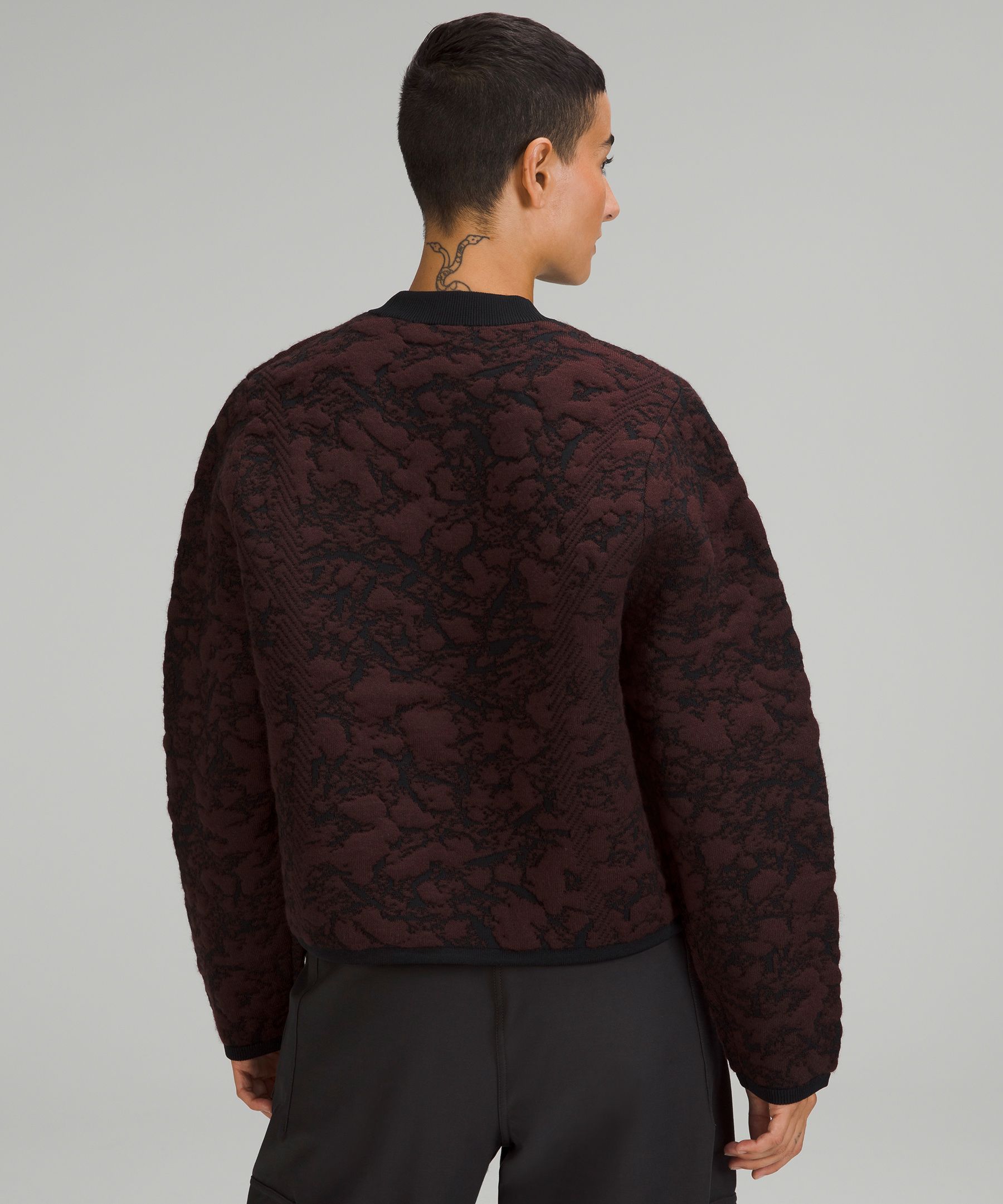 Shop Lululemon Jacquard Multi-texture Crewneck Sweater