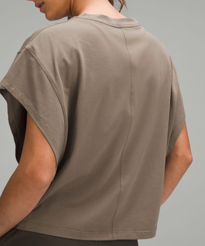 Wide-Sleeve Cotton T-Shirt