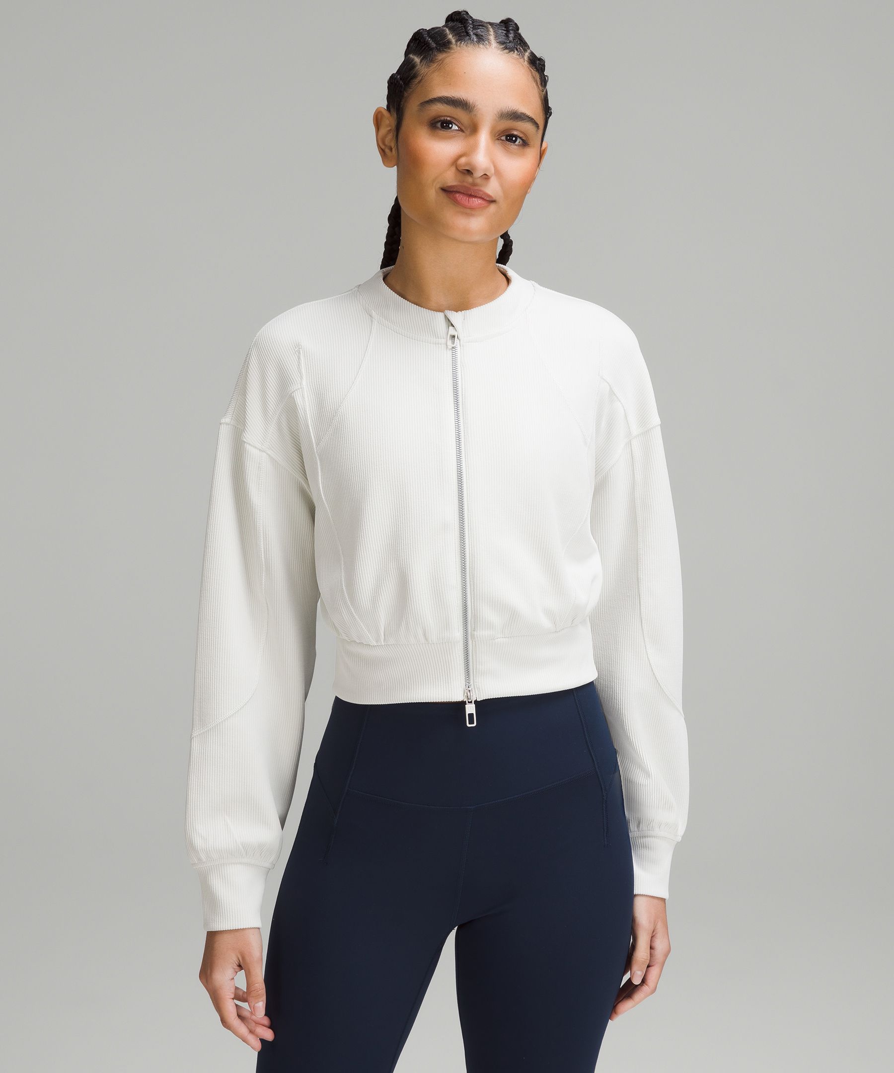 Ribbed Softstreme Cropped Jacket