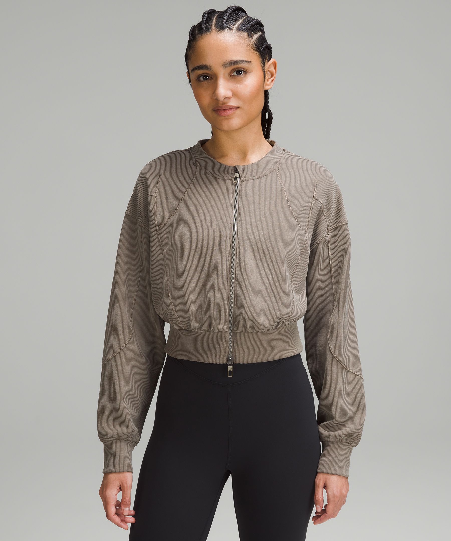 Ribbed Softstreme Cropped Jacket