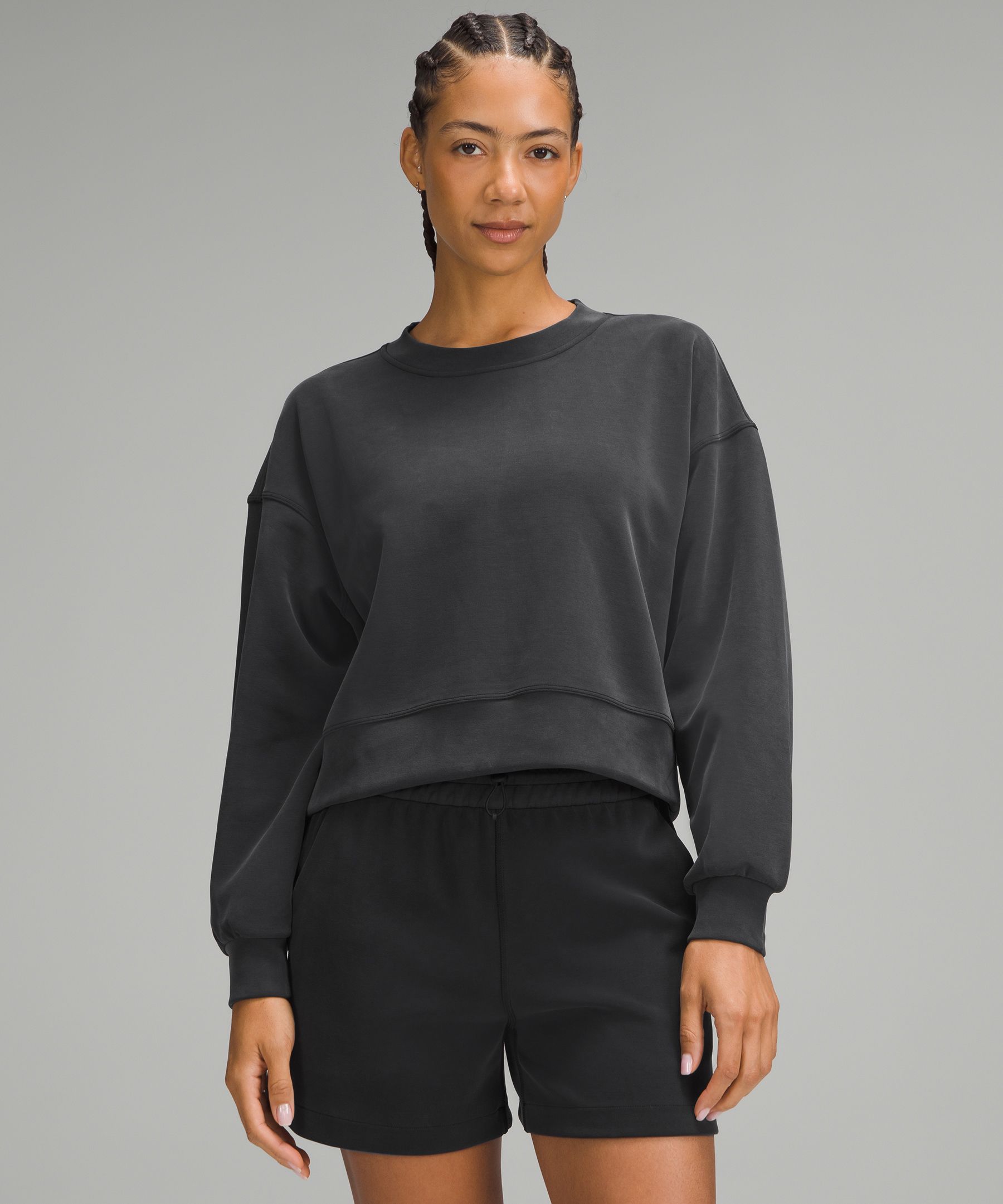 Softstreme Perfectly Oversized Cropped Crew, Women's Hoodies & Sweatshirts