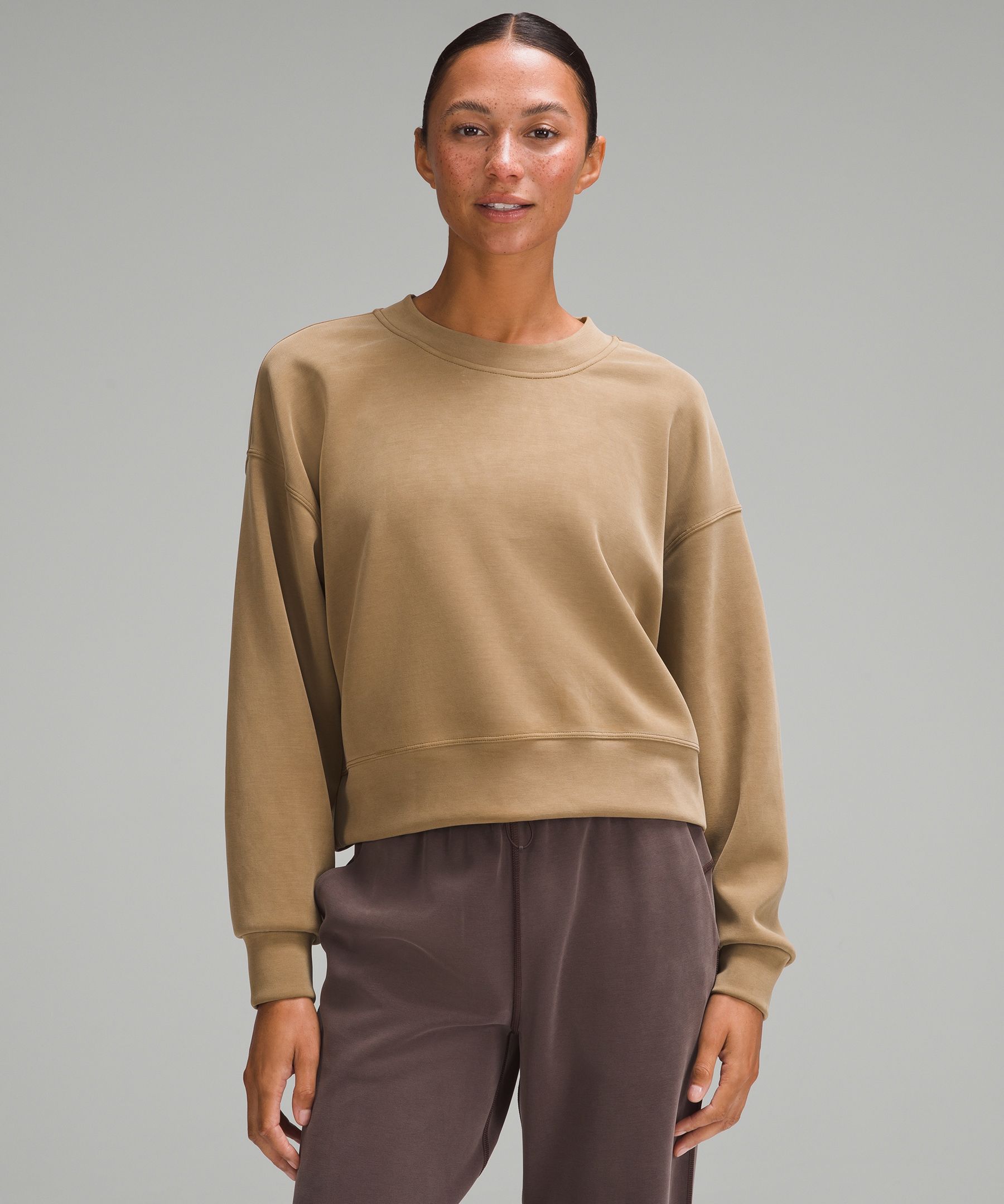 LULULEMON Perfectly Oversized cropped stretch recycled-Softstreme™  sweatshirt