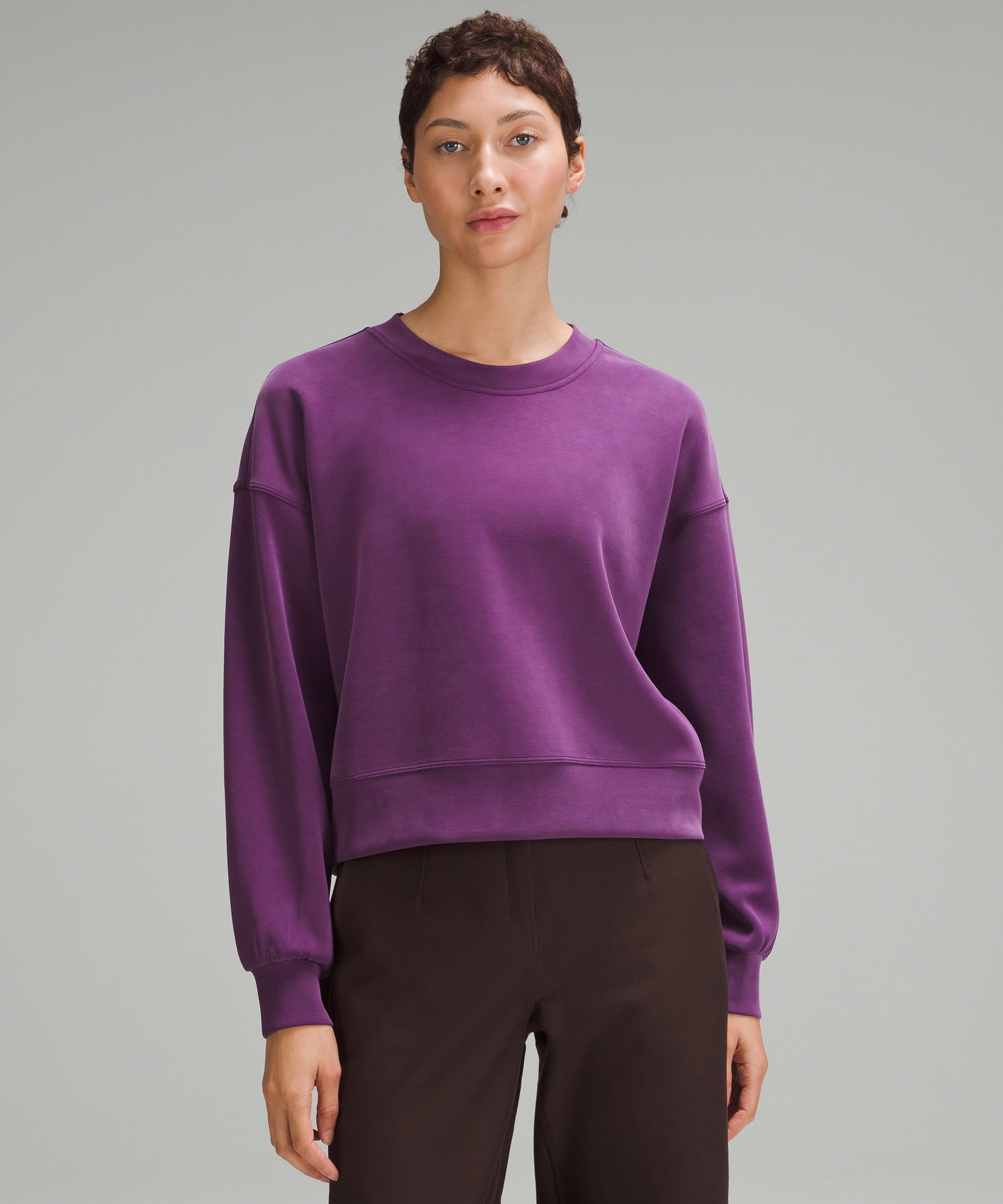 Lululemon Softstreme Perfectly Oversized Cropped Crew