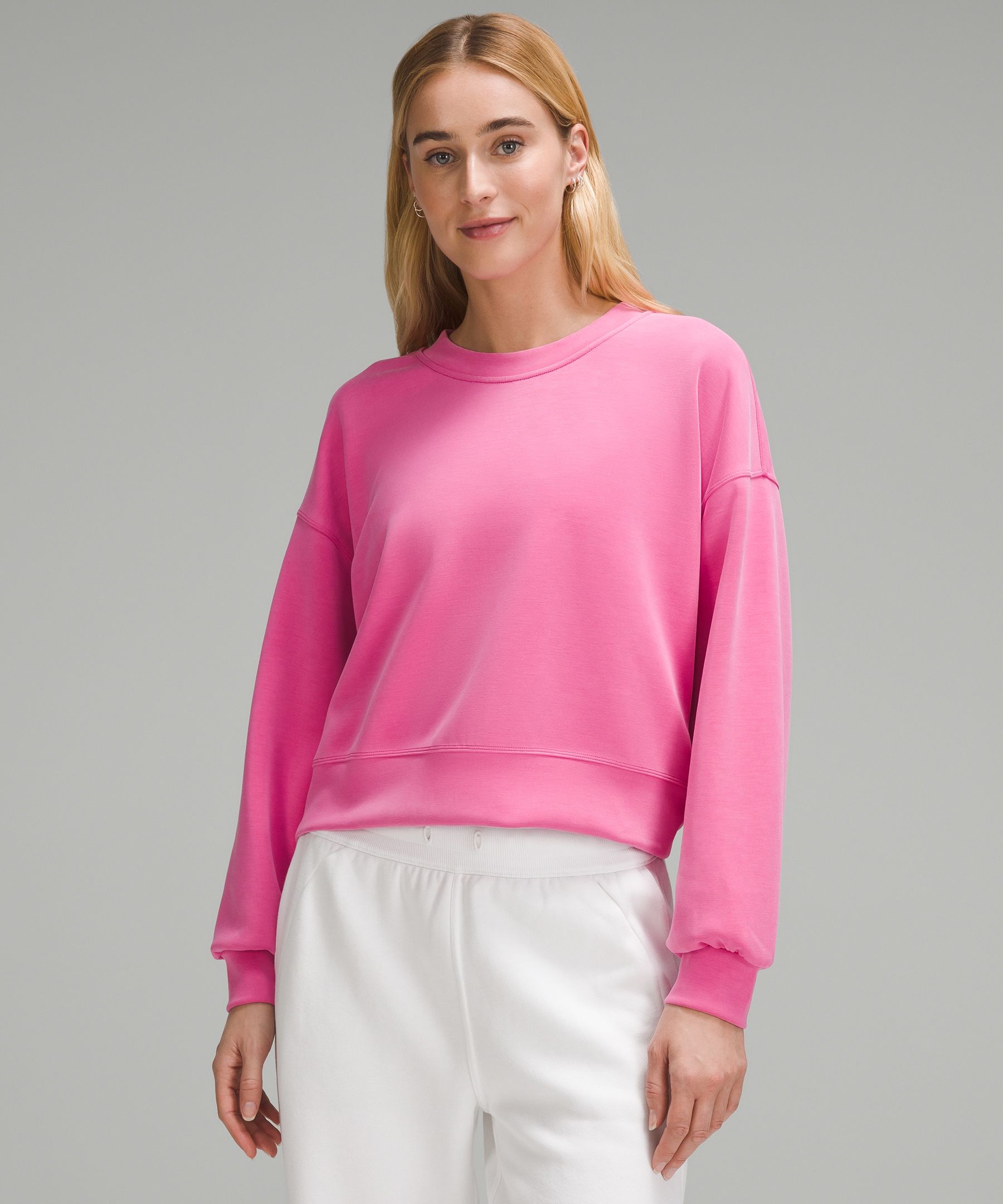 lululemon athletica Softstreme Perfectly Oversized Cropped Crew in