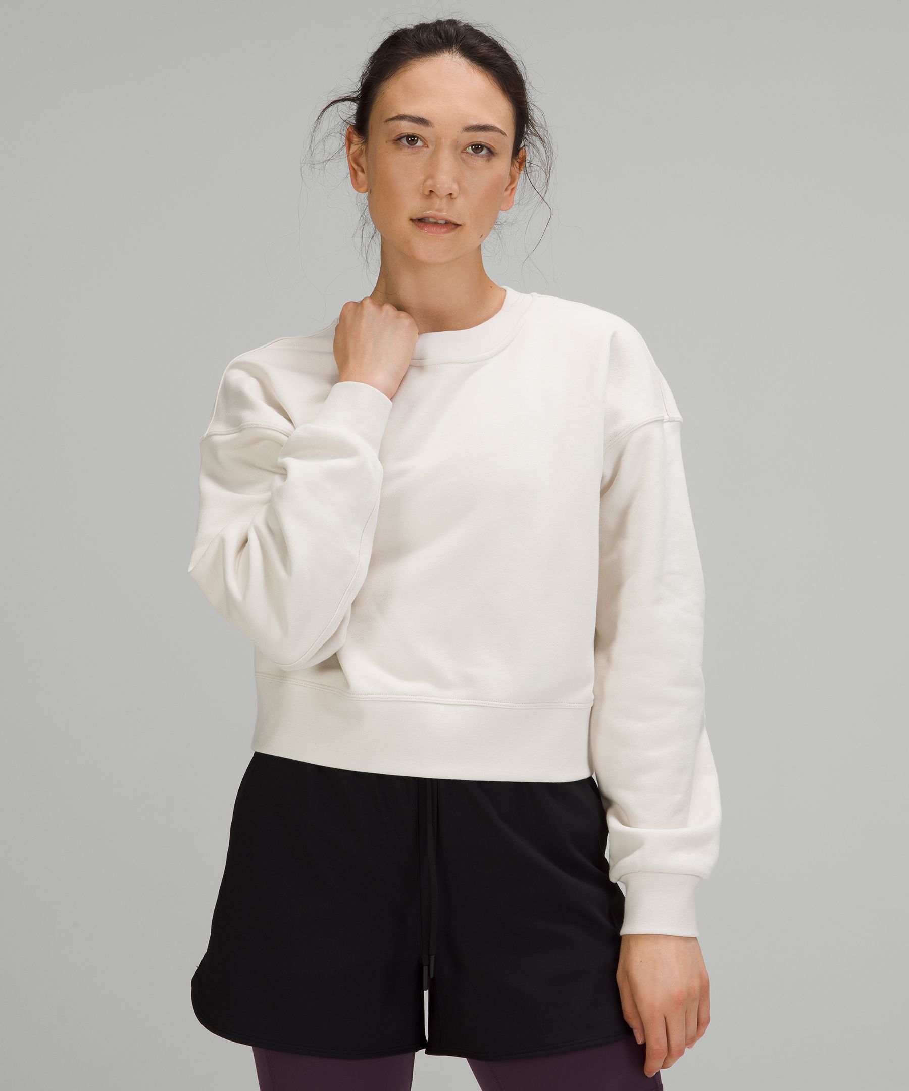 Lululemon Perfectly Oversized Cropped Crew Softstreme