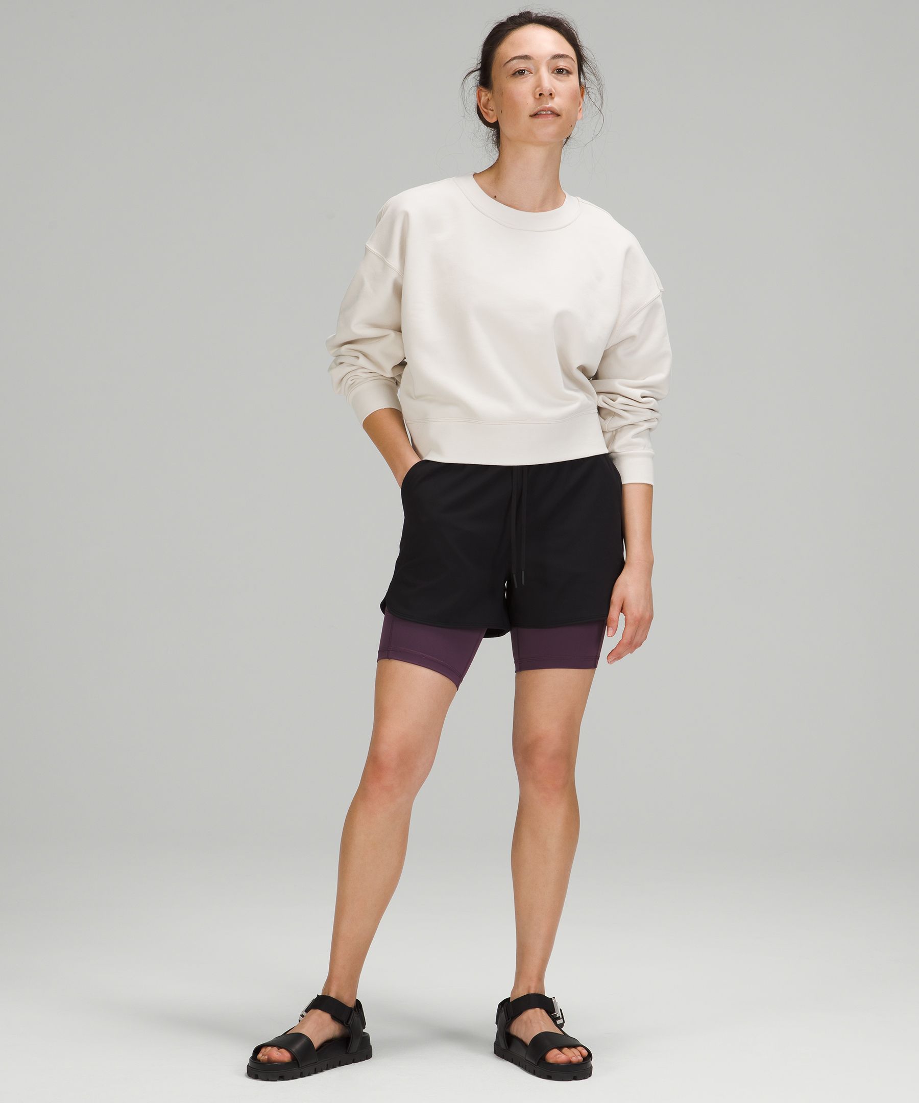 Lululemon Perfectly Oversized Cropped Crew Softstreme