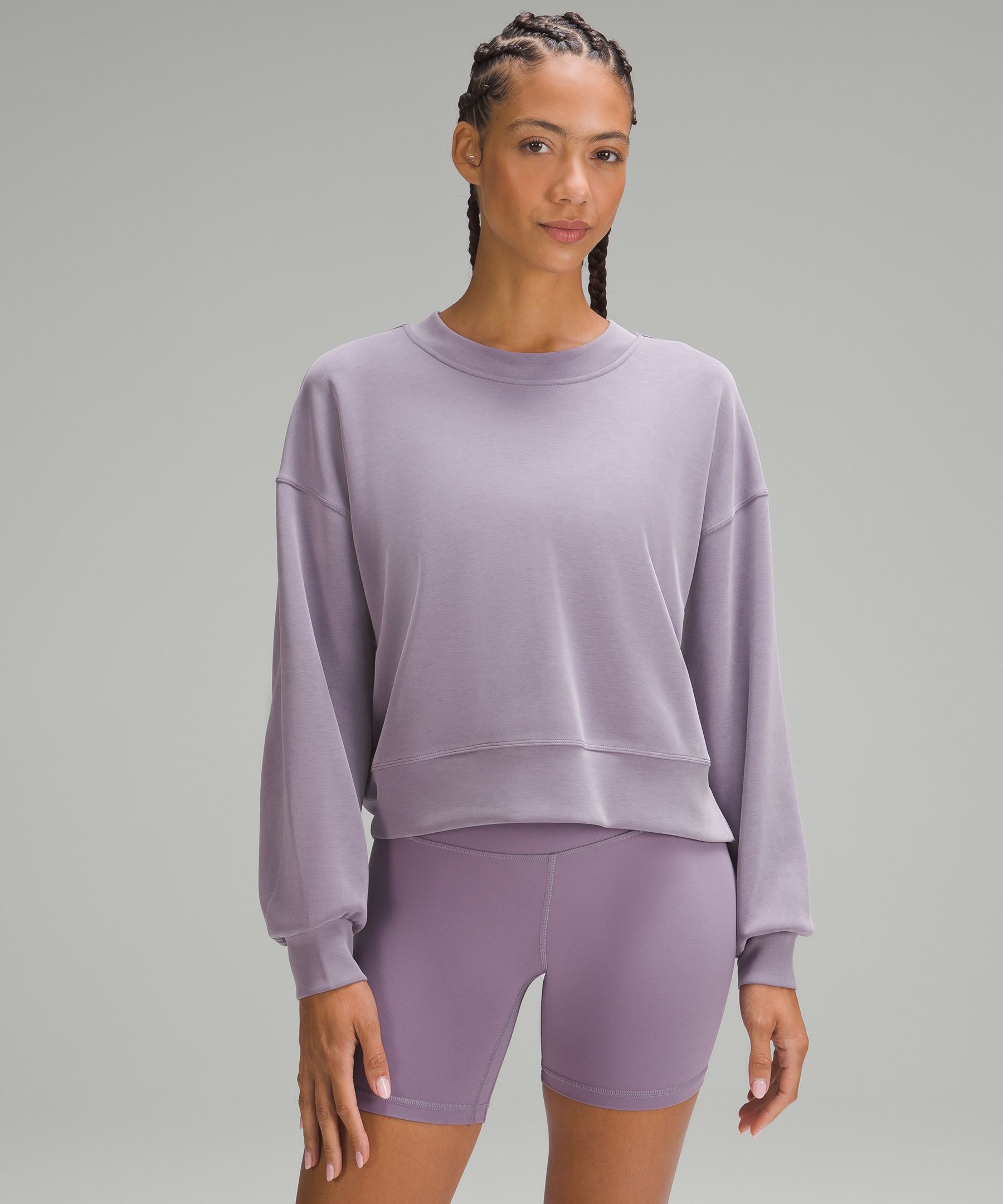 Softstreme Perfectly Oversized Cropped Crew, Women's Hoodies & Sweatshirts