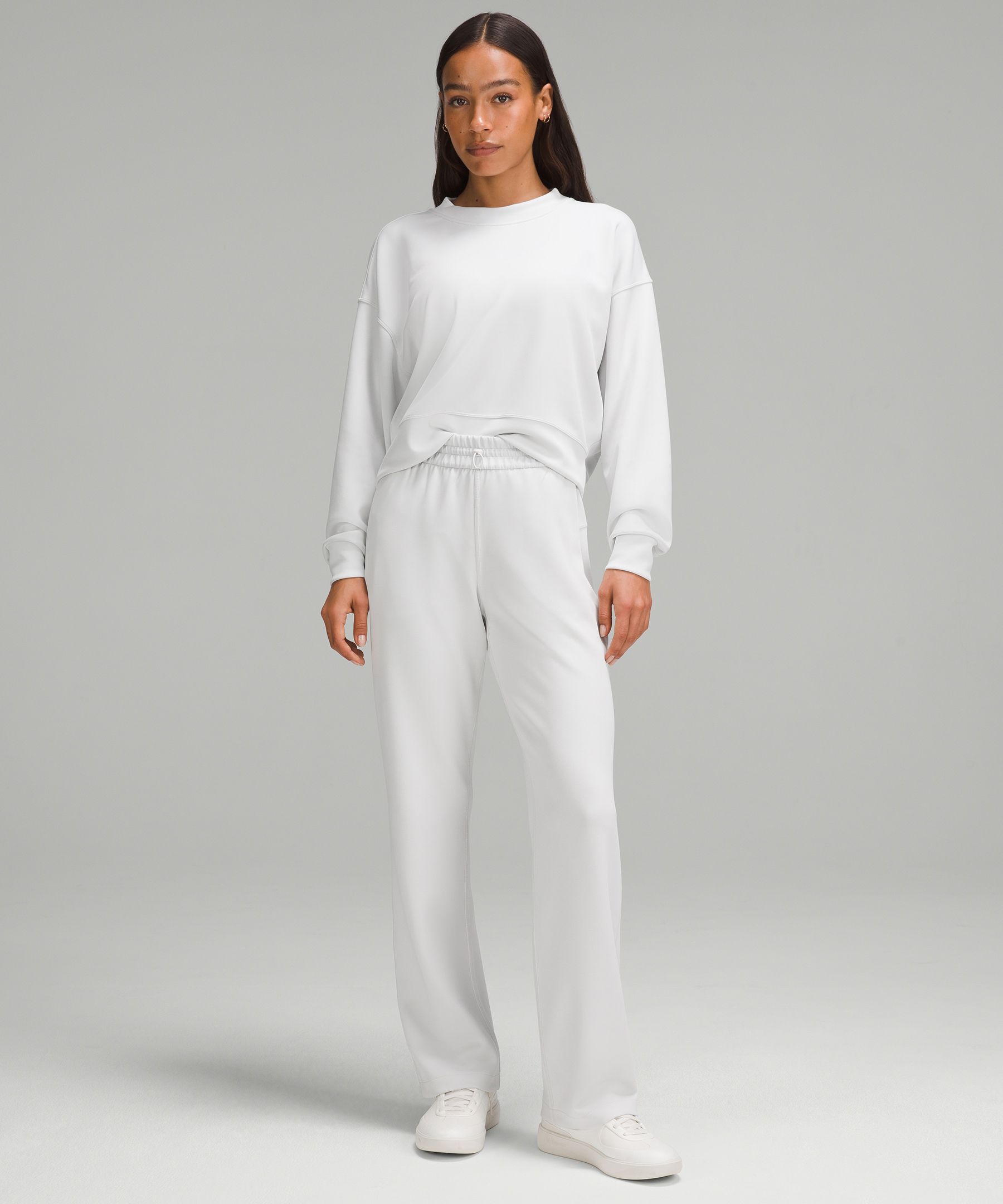 Shop Lululemon Softstreme Perfectly Oversized Cropped Crew