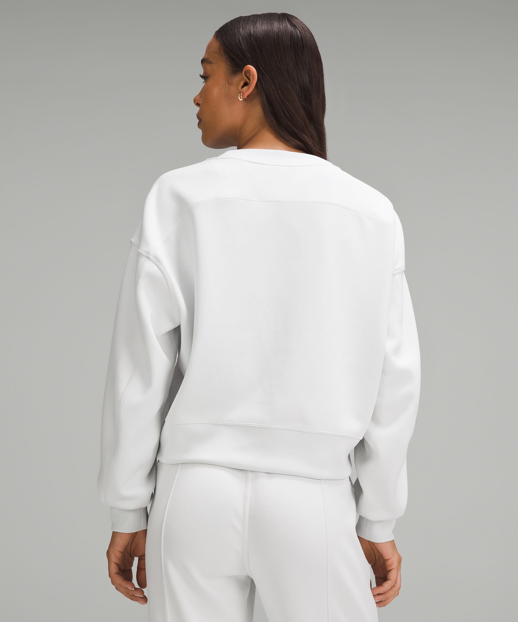 Shop Lululemon Softstreme Perfectly Oversized Cropped Crew