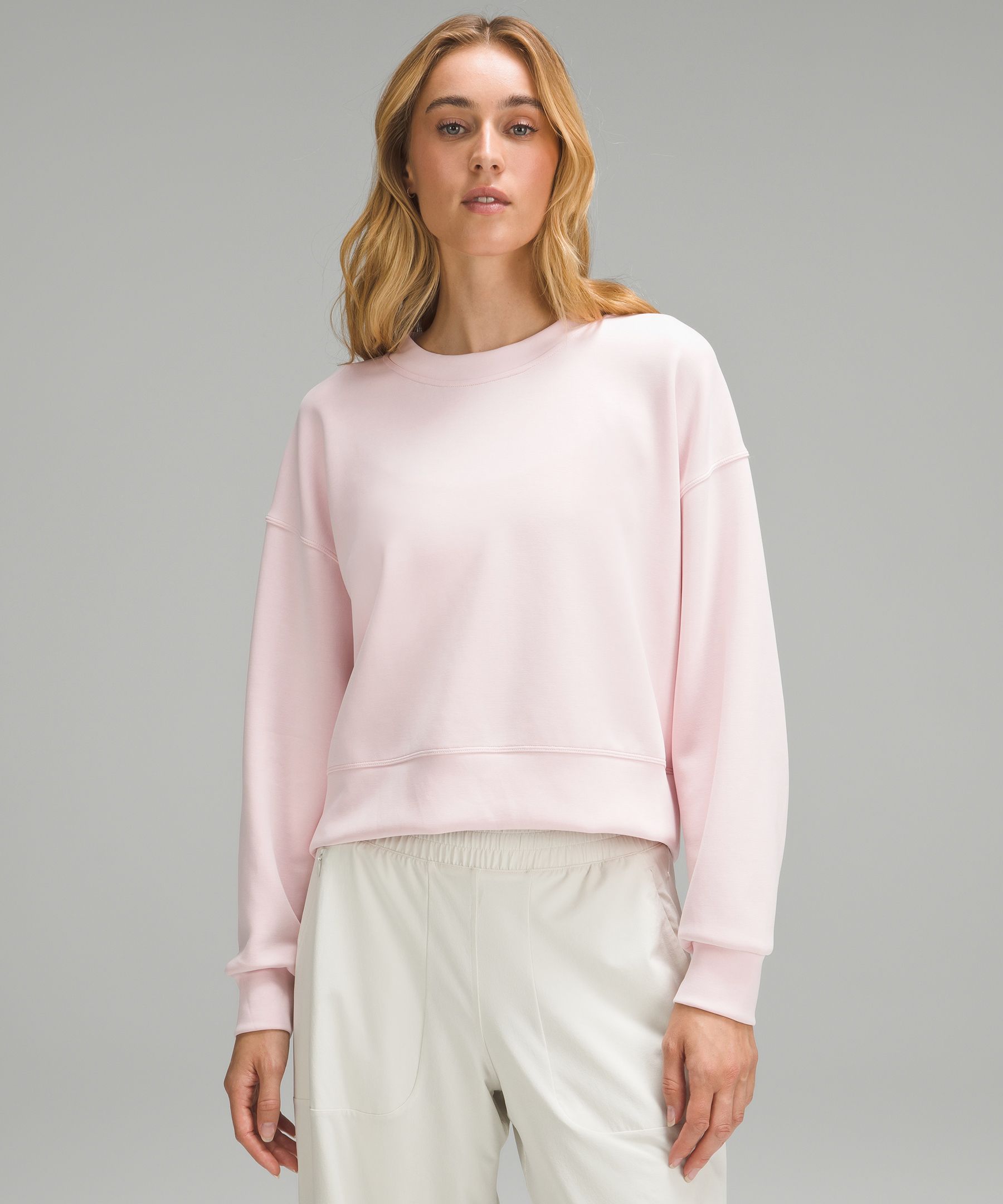 Lululemon Softstreme Perfectly Oversized Cropped Crew