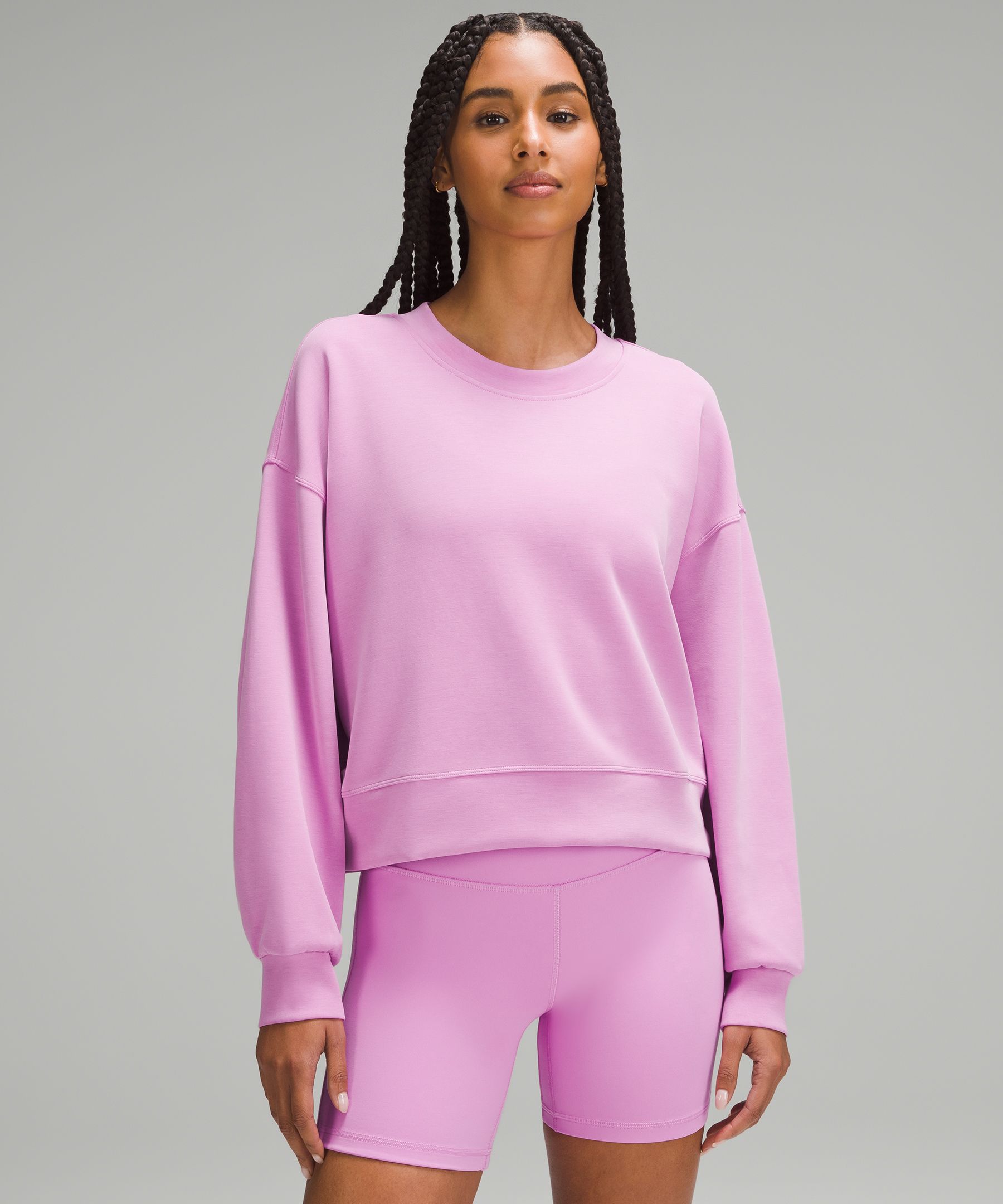 Lululemon Softstreme Perfectly Oversized Cropped Crew