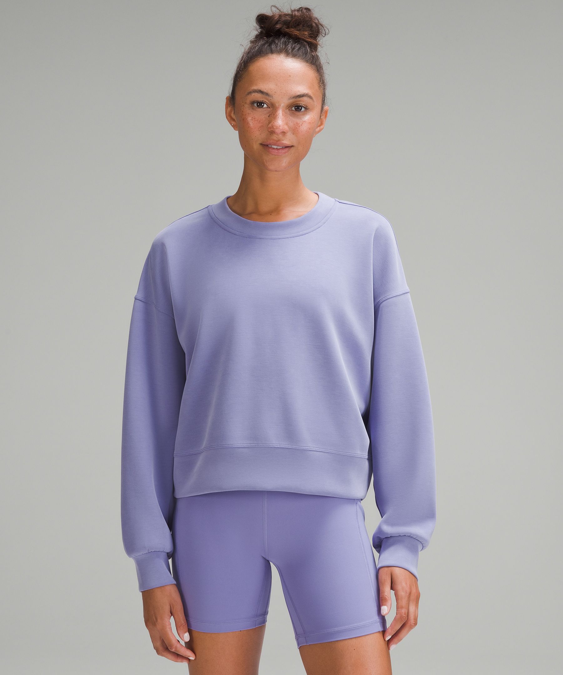 Lululemon Softstreme Perfectly Oversized Cropped Crew