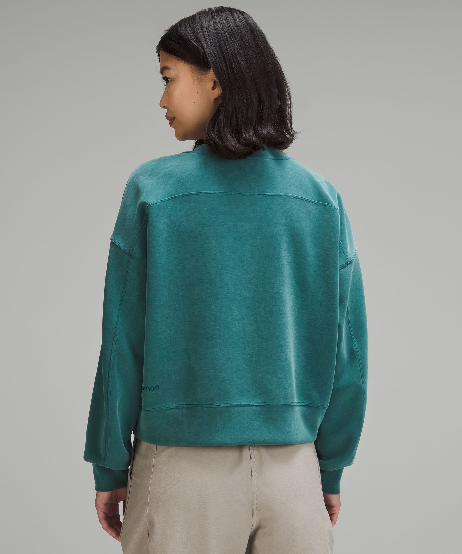 Lululemon Perfectly Oversized Cropped Crew *Softstreme™ - Green