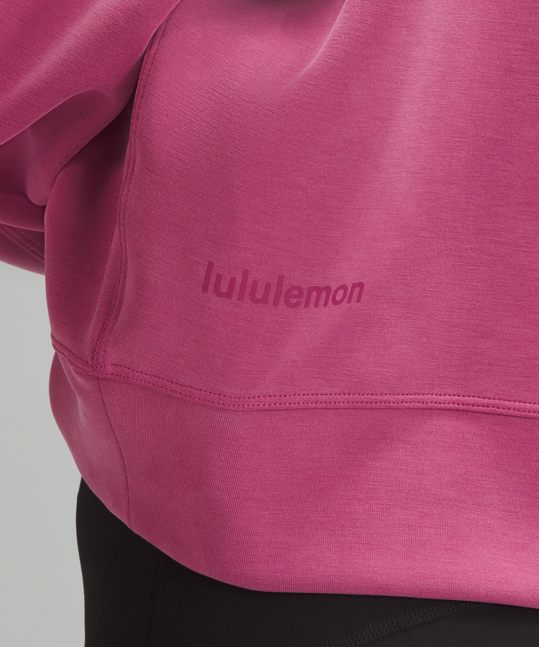 Lululemon NWT Perfectly Oversized Cropped Crew Softstreme Pullover 2  Utility Blu