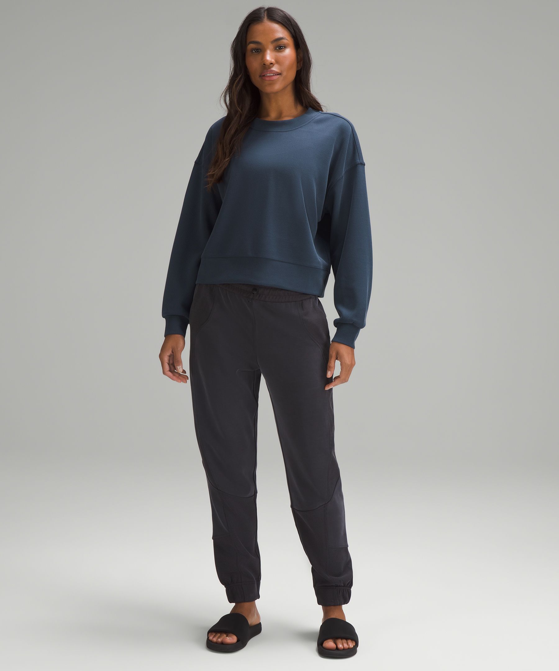 Lululemon athletica Ribbed Softstreme Perfectly Oversized Cropped