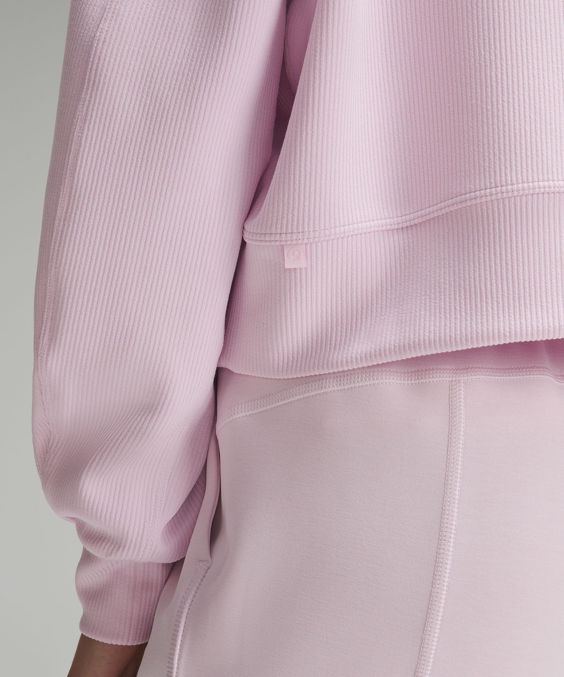 Softstreme Perfectly Oversized Ribbed Cropped Crew