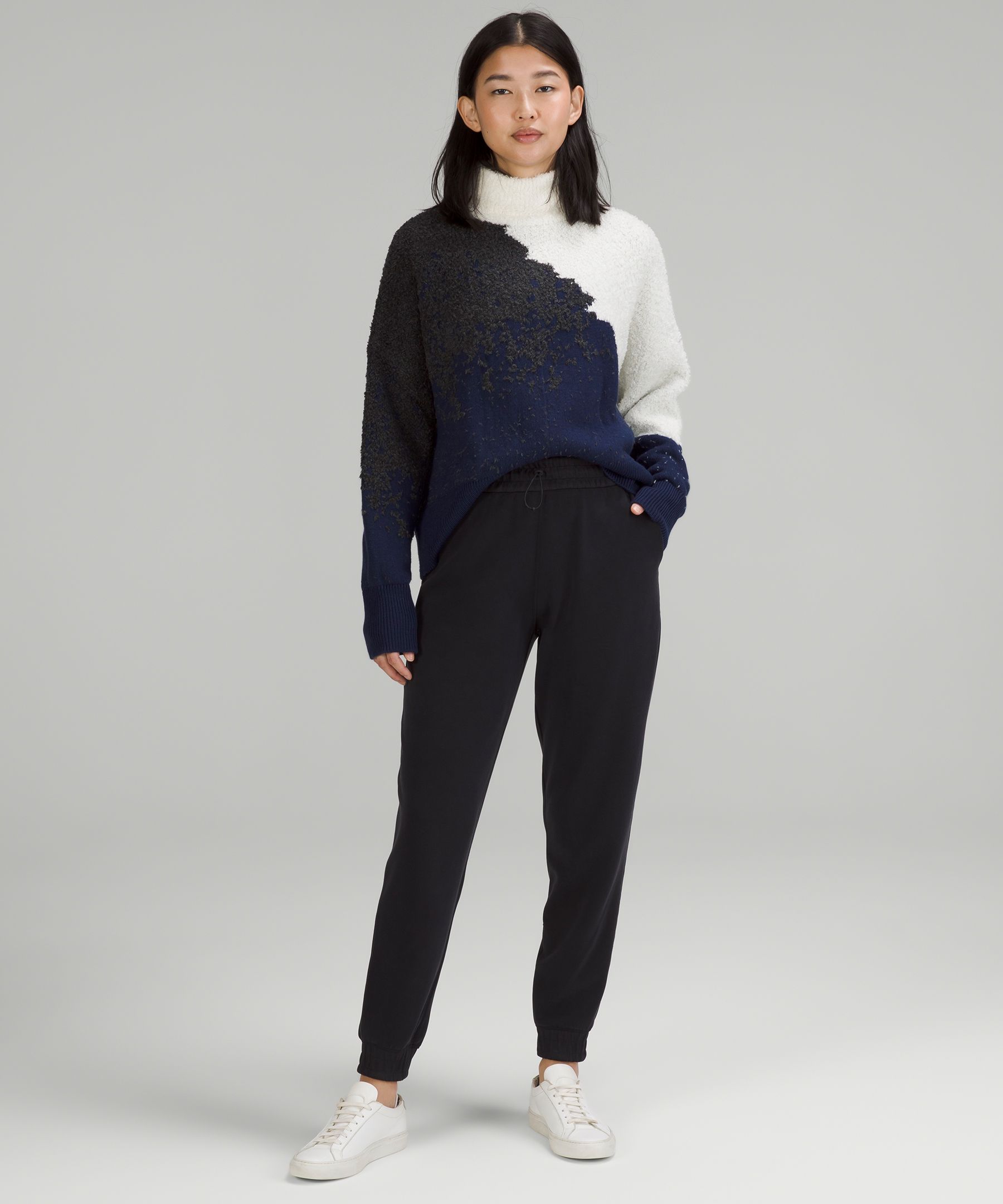 Ombre Knit Textured Turtleneck, Women's Sweaters