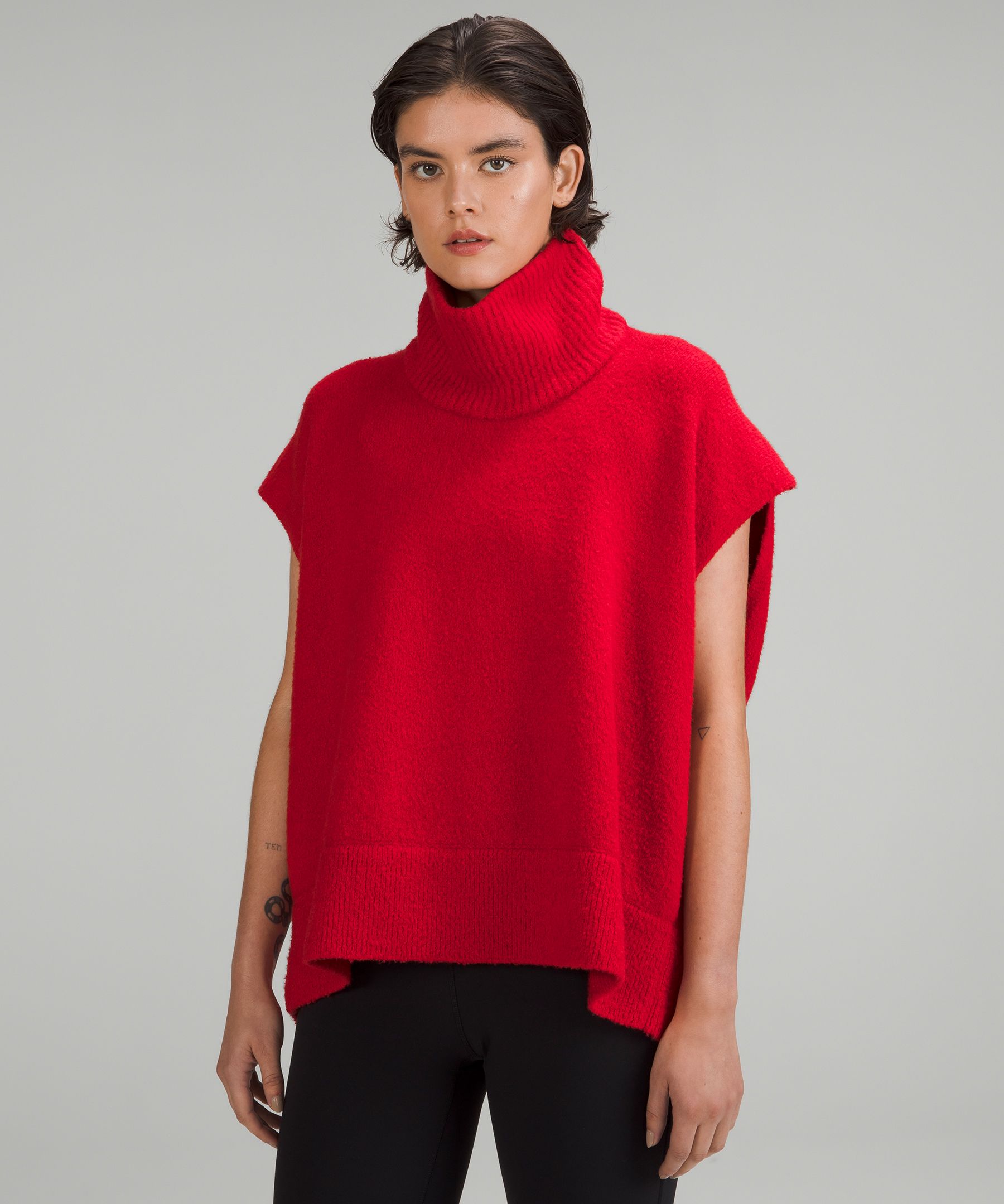 Lululemon Brushed Cotton Merino Blend Tunic - Carnation Red - 4