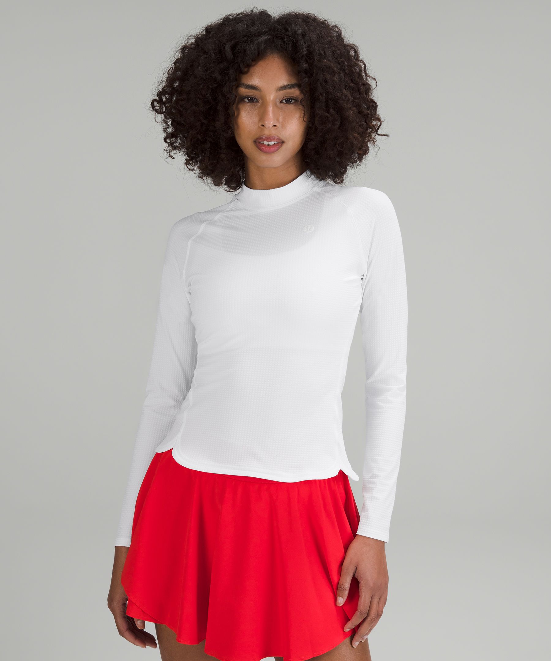 Lululemon Grid-Texture Tennis Long-Sleeve Shirt