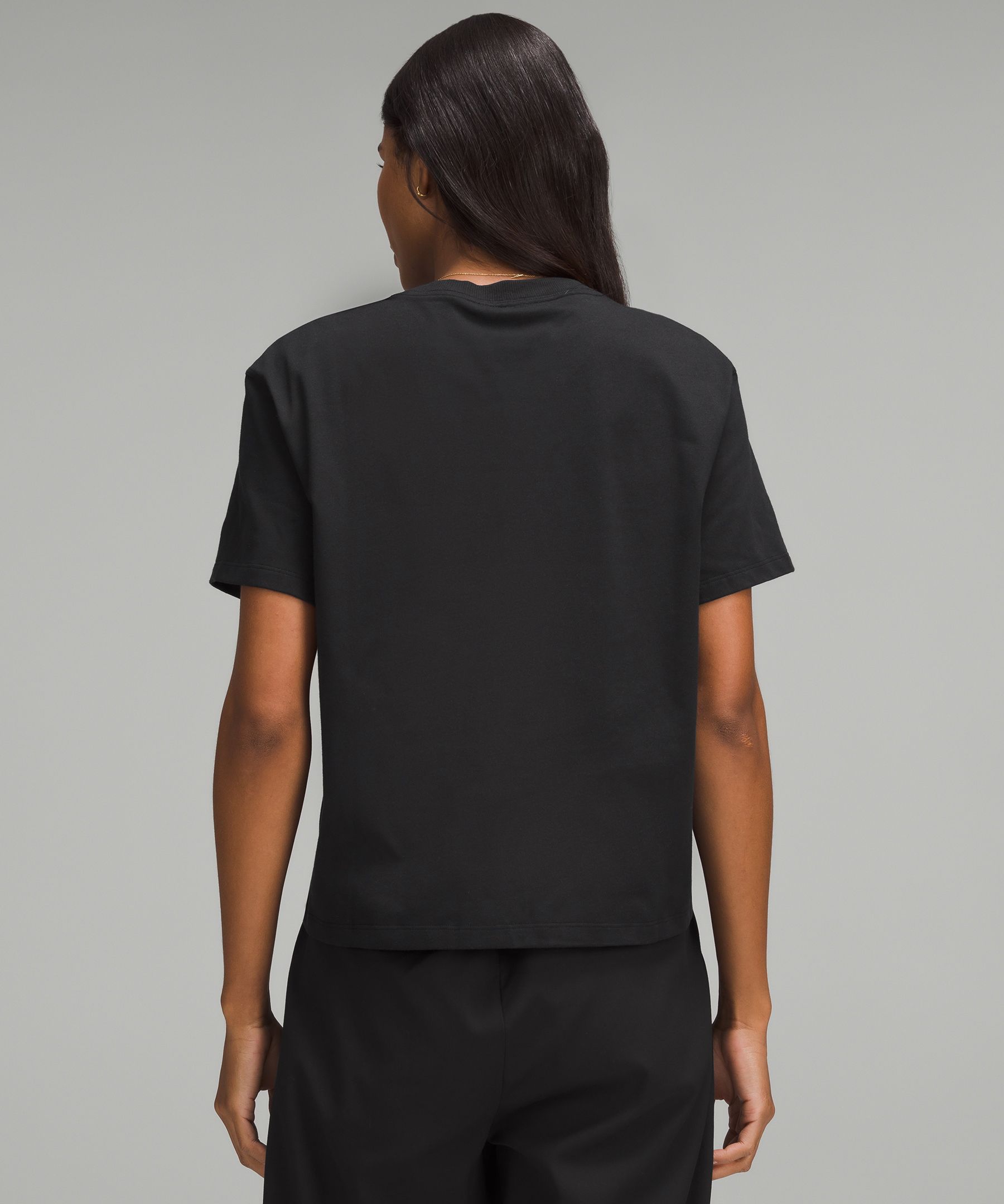 Shop Lululemon Relaxed-fit Cotton Jersey T-shirt