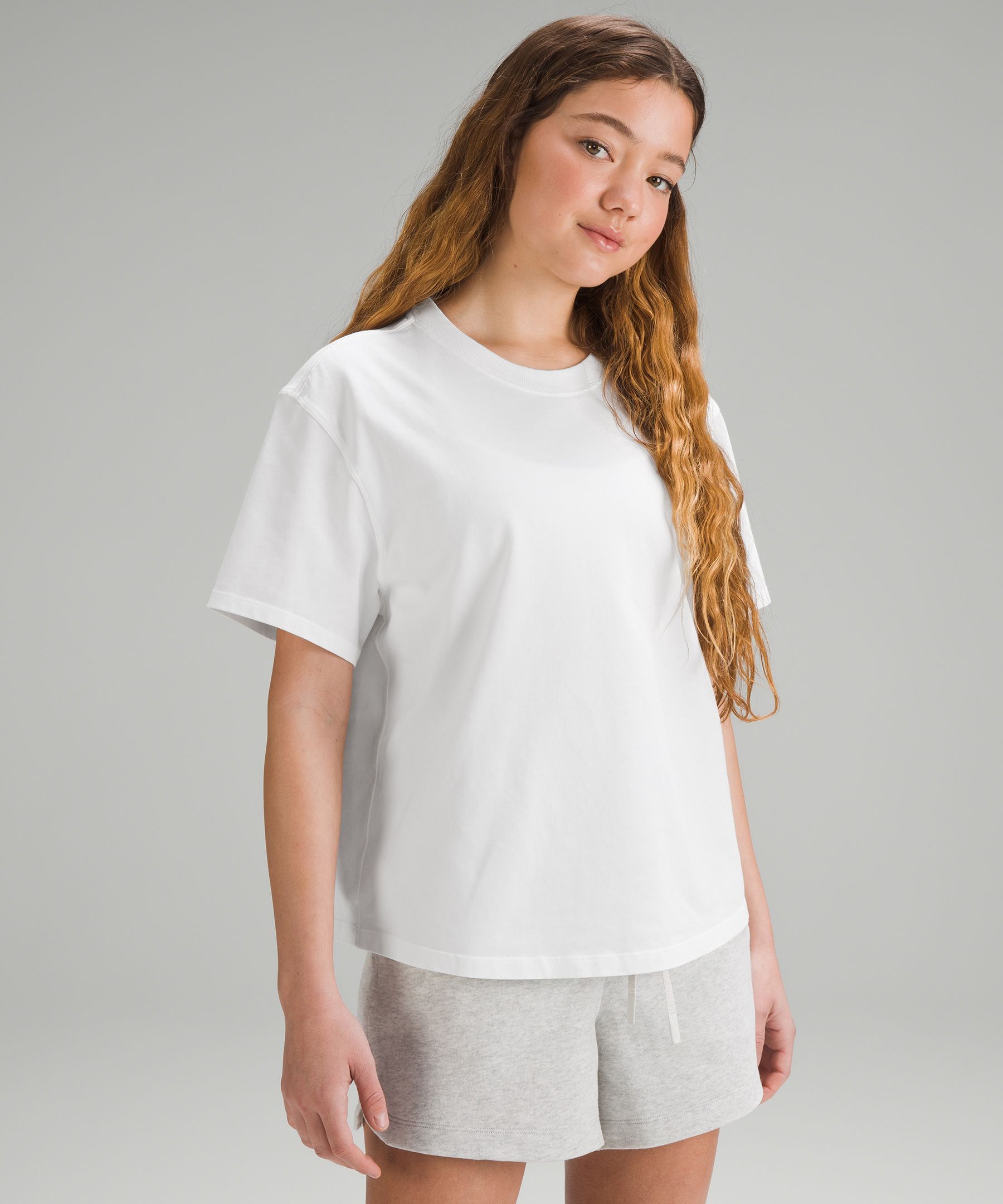Shop Lululemon Relaxed-fit Cotton Jersey T-shirt