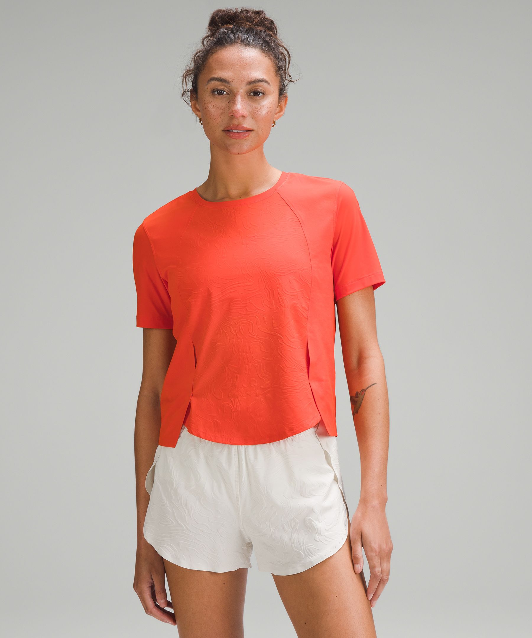 Lululemon Lightweight Stretch Running Short Sleeve Shirt In Pastel