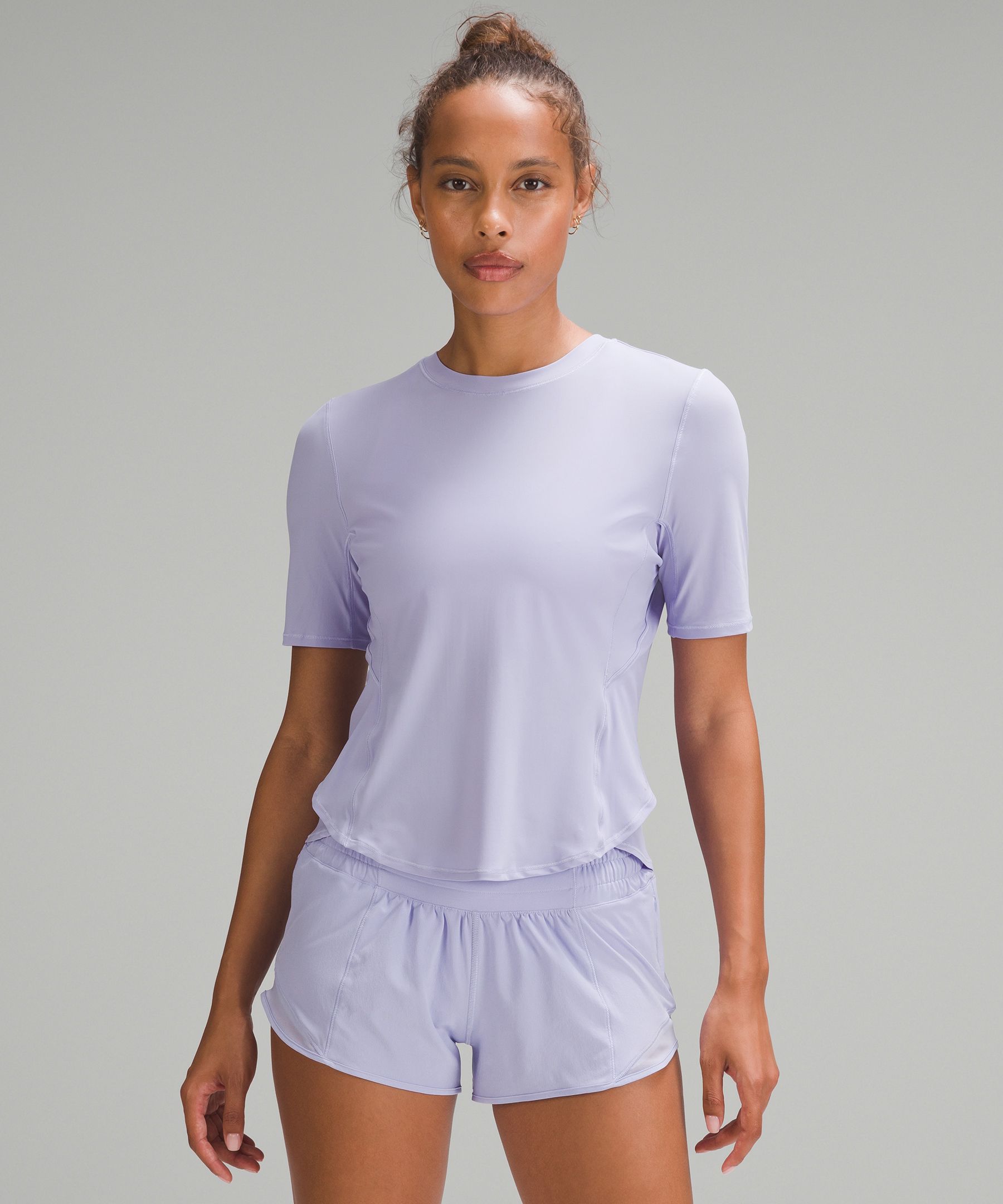 Lululemon UV Protection Fold-Over Running T-Shirt. 1