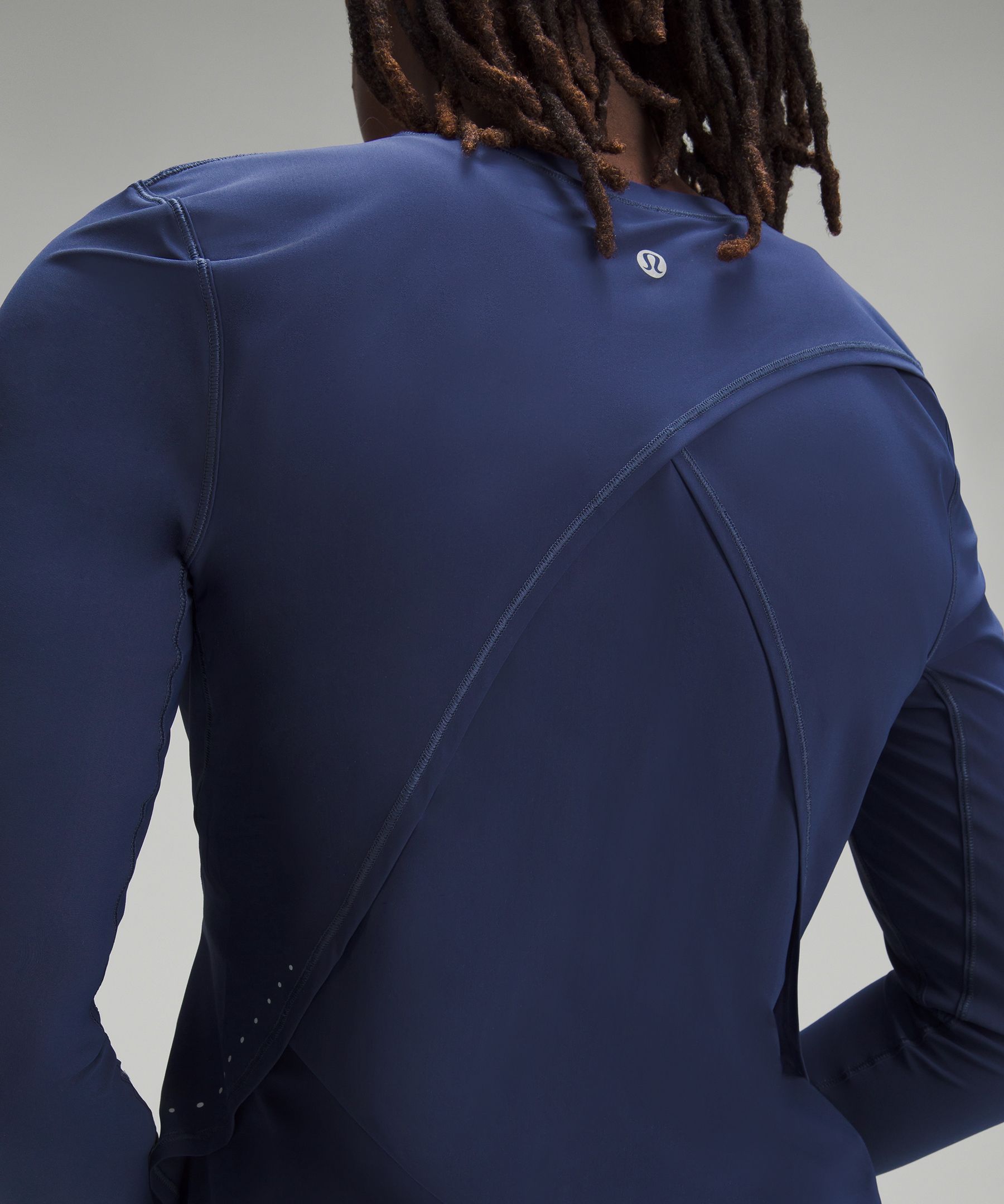 UV Protection Fold-Over Running Long-Sleeve Shirt