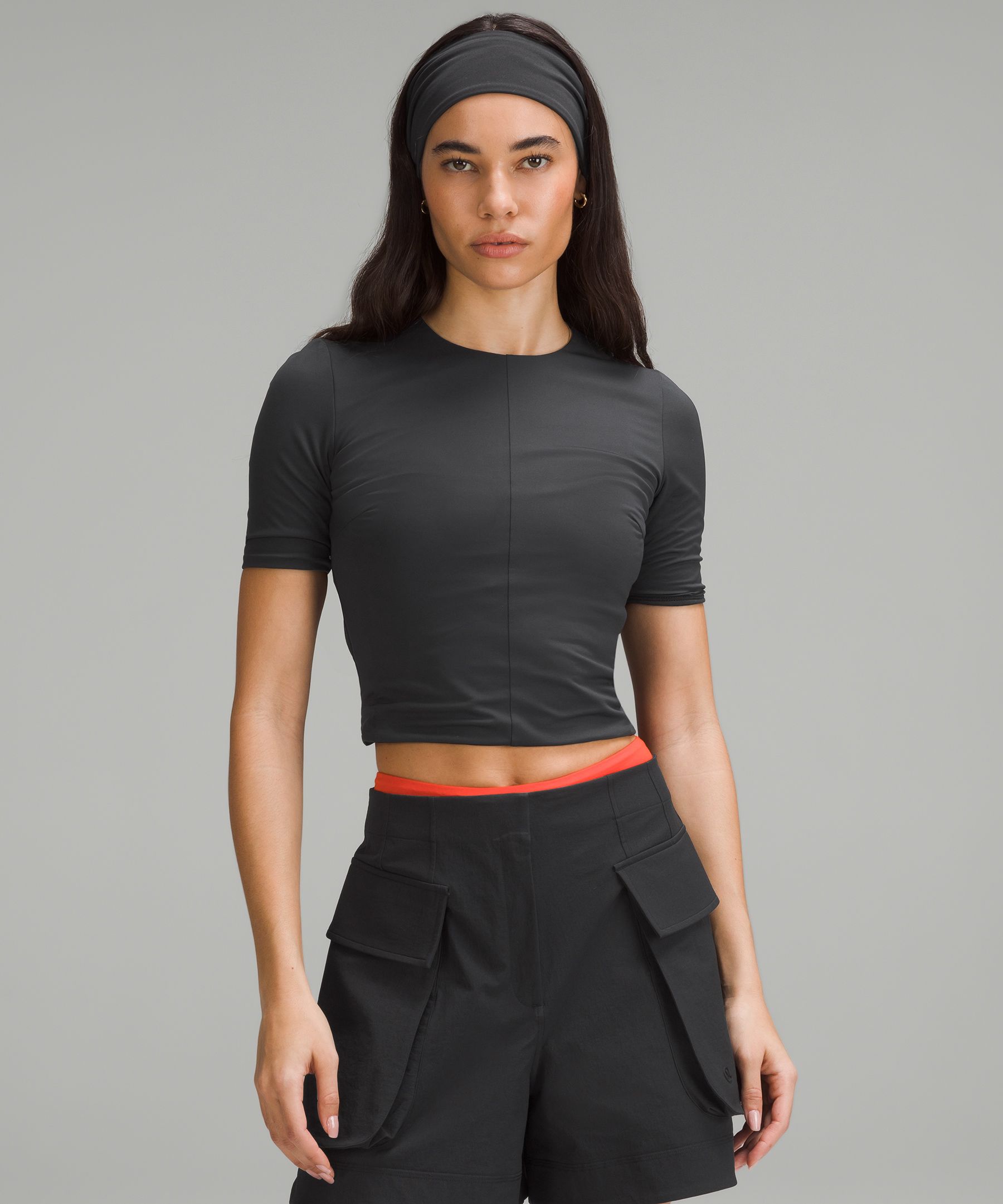 Shop Lululemon Tight-fit Lined T-shirt