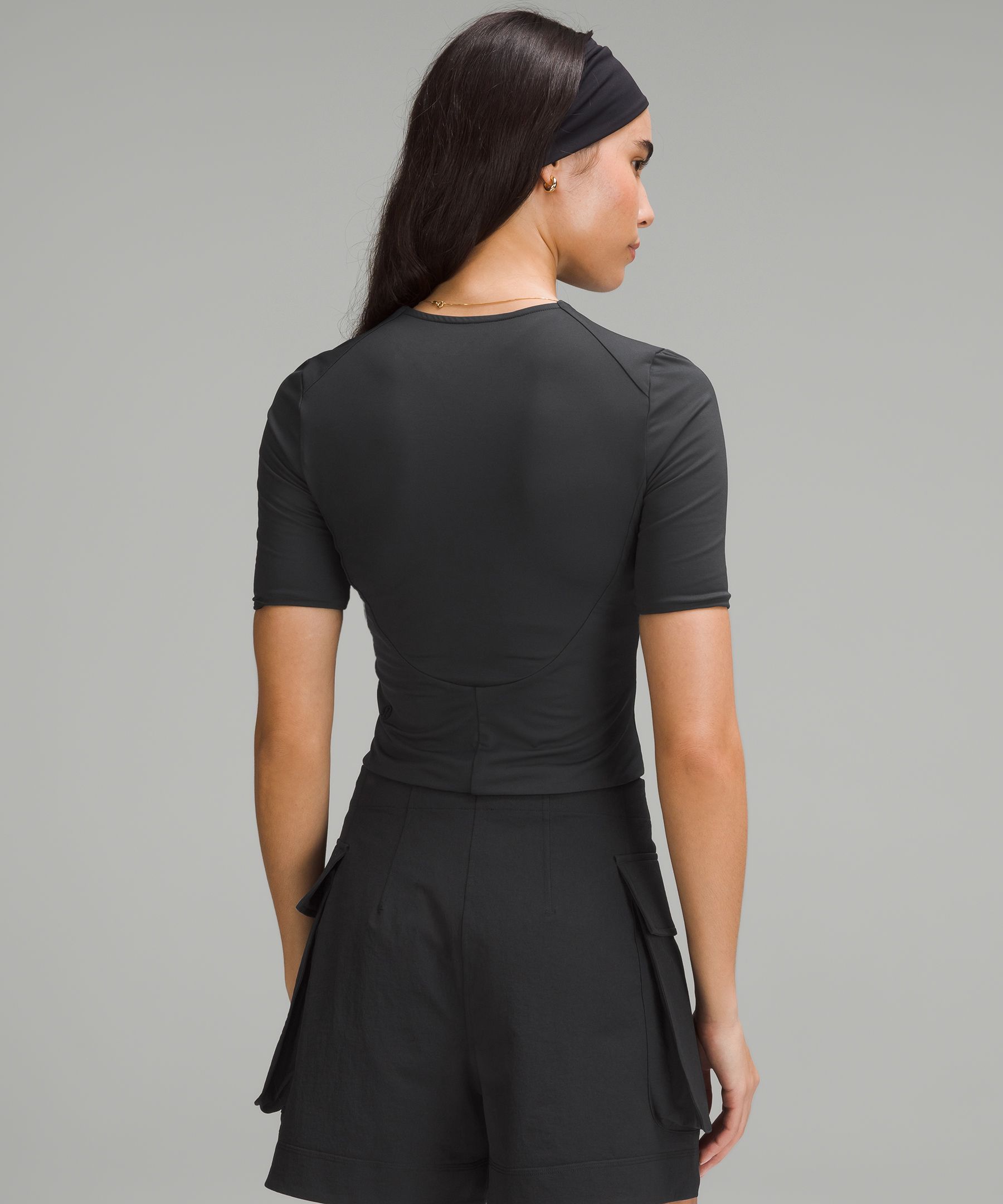 Shop Lululemon Tight-fit Lined T-shirt