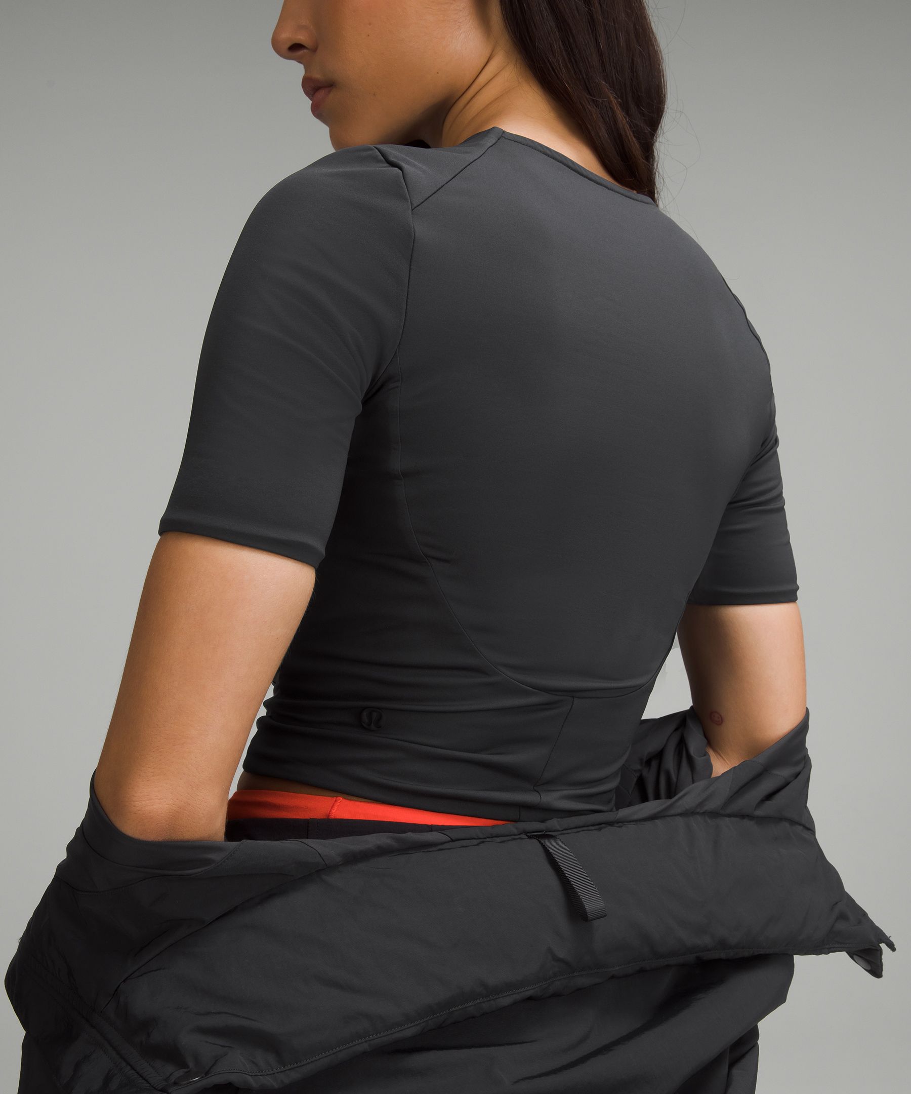 Shop Lululemon Tight-fit Lined T-shirt