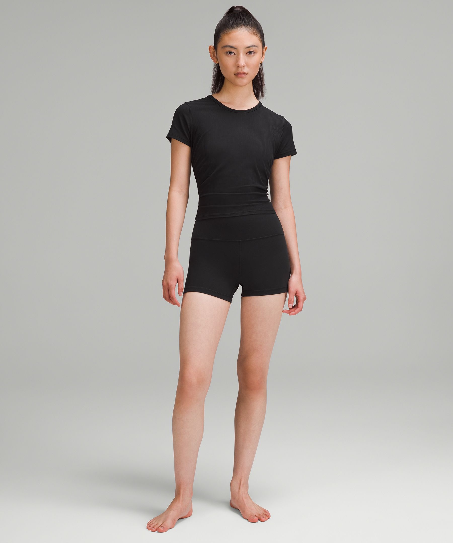 lululemon athletica All It Takes Ribbed Nulu Long-sleeve Shirt - Color  Black - Size 10