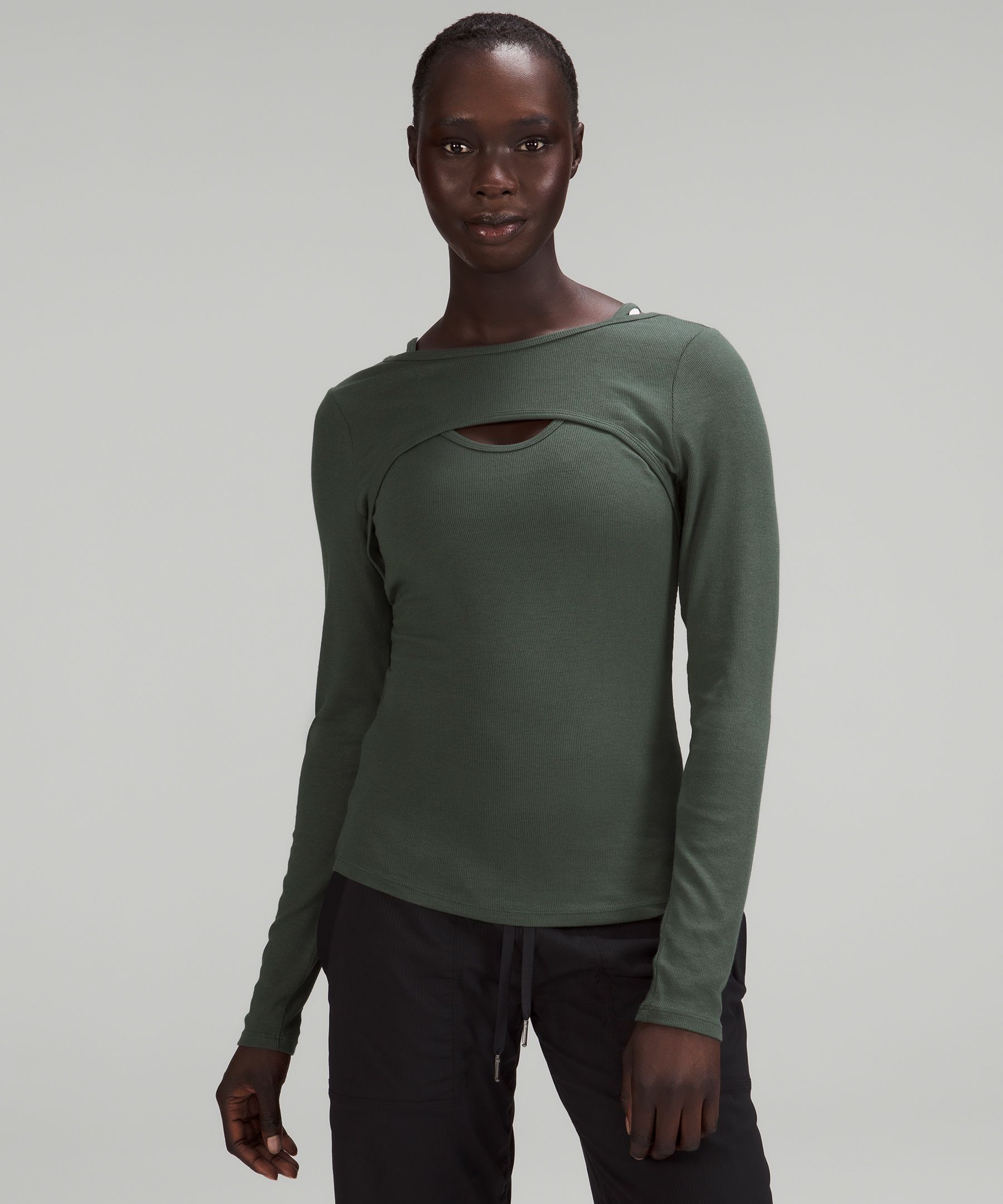 Reversible Cut-Out Long Sleeve Shirt | ロングスリーブ | Lululemon JP