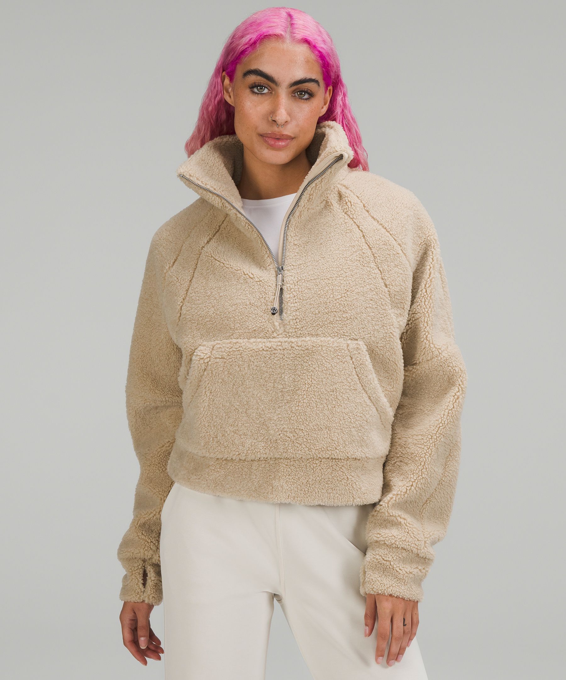 Scuba Oversized Fleece Funnel Neck