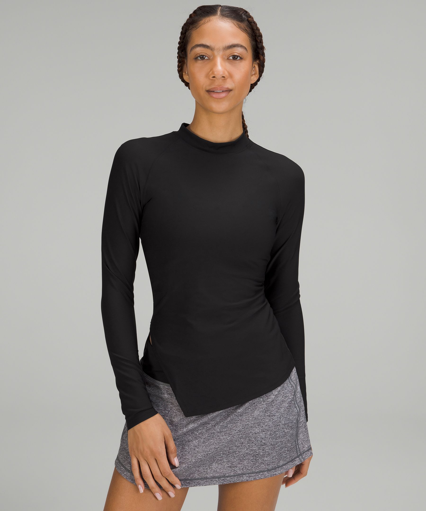 Asymmetrical Top, Women's Long Sleeve