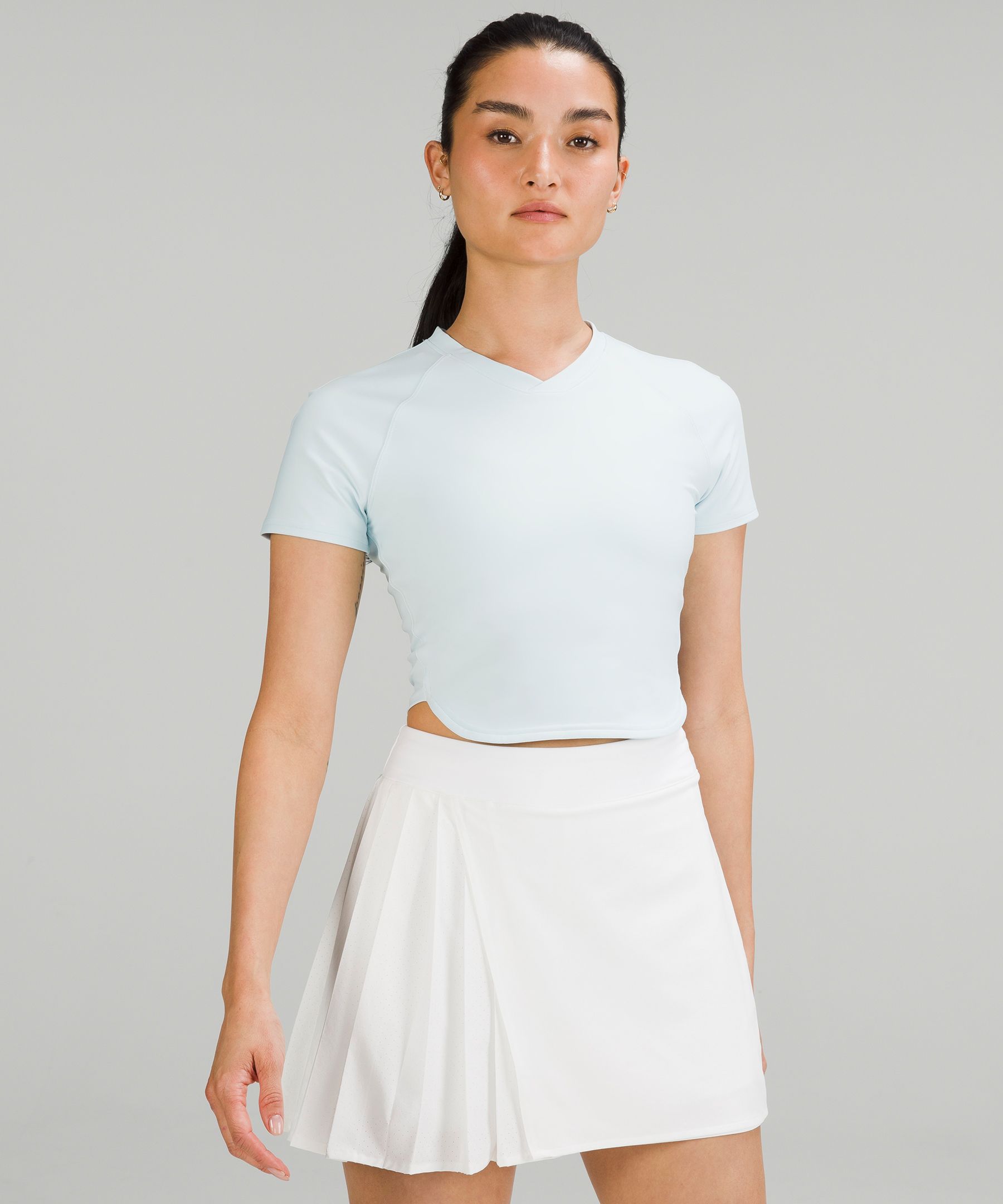 Nulux Cropped Tennis Short-Sleeve Shirt