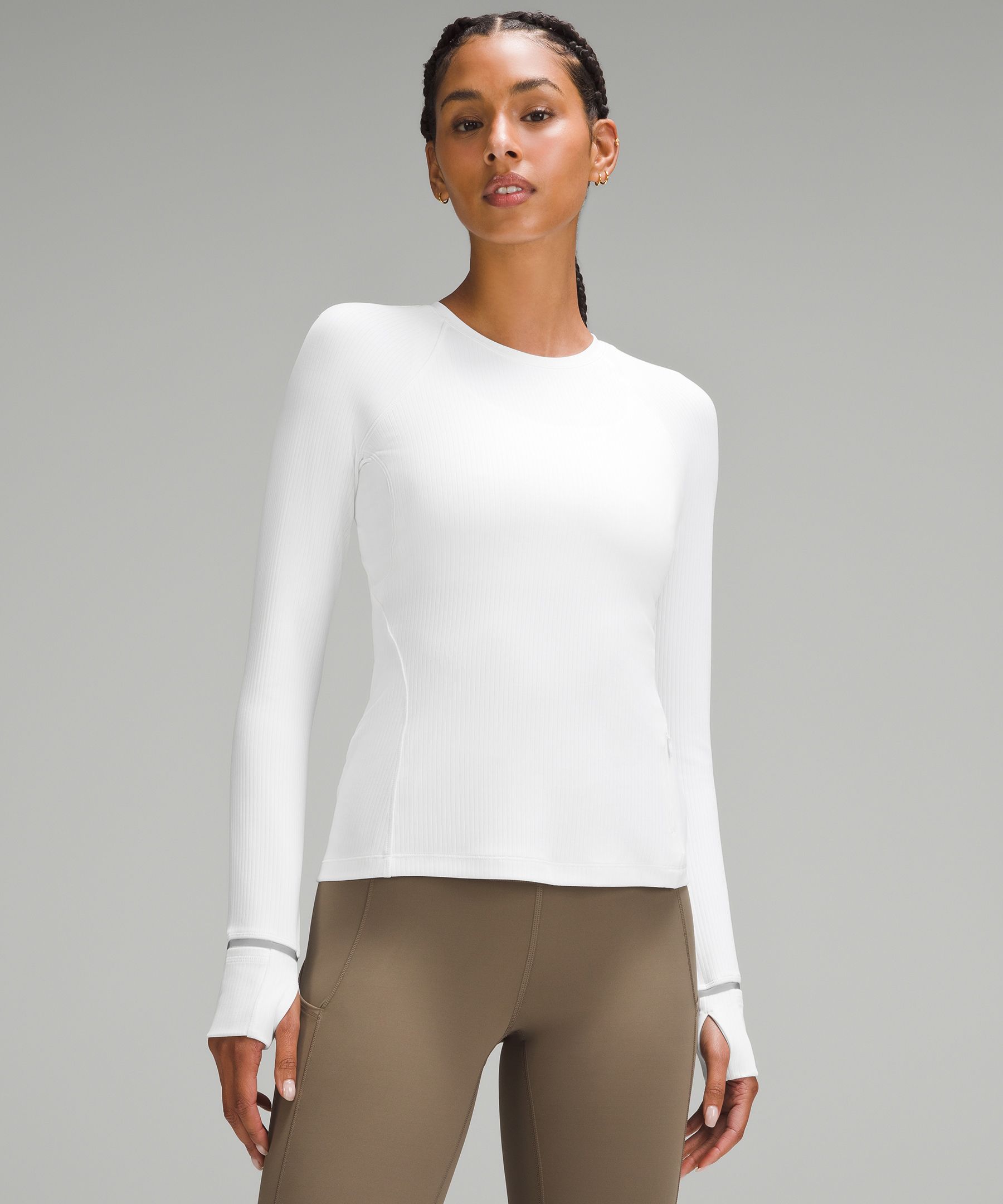 Women Long Sleeve Tee Shirt Built in Bra Casual Soft Breathable Tee Tops  Bra Padded Basic T-Shirt,Grey-1X