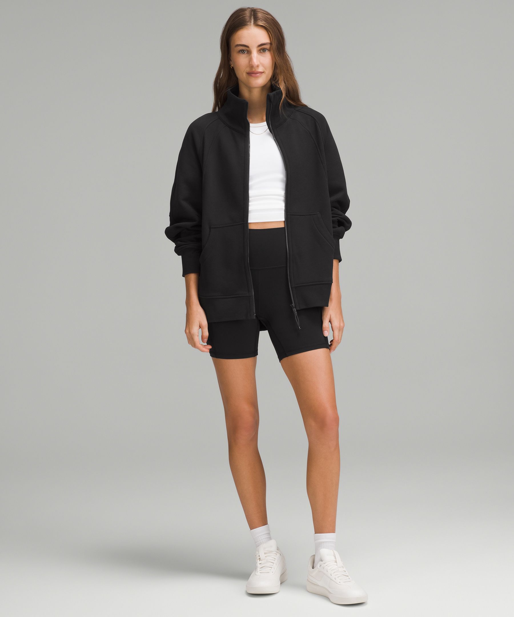 Scuba Oversized Funnel-Neck Full Zip *Long