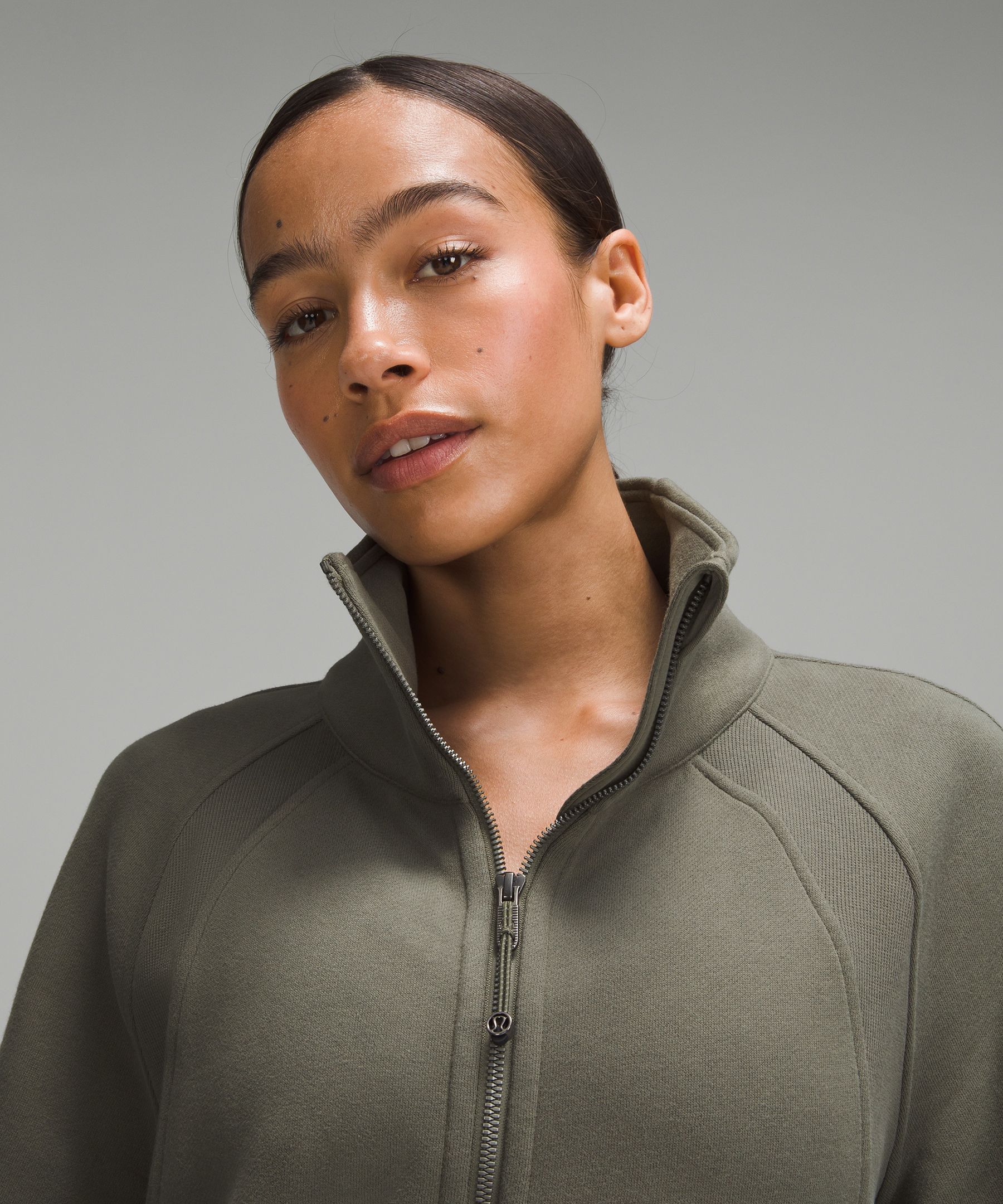 Scuba Oversized Funnel-Neck Full Zip