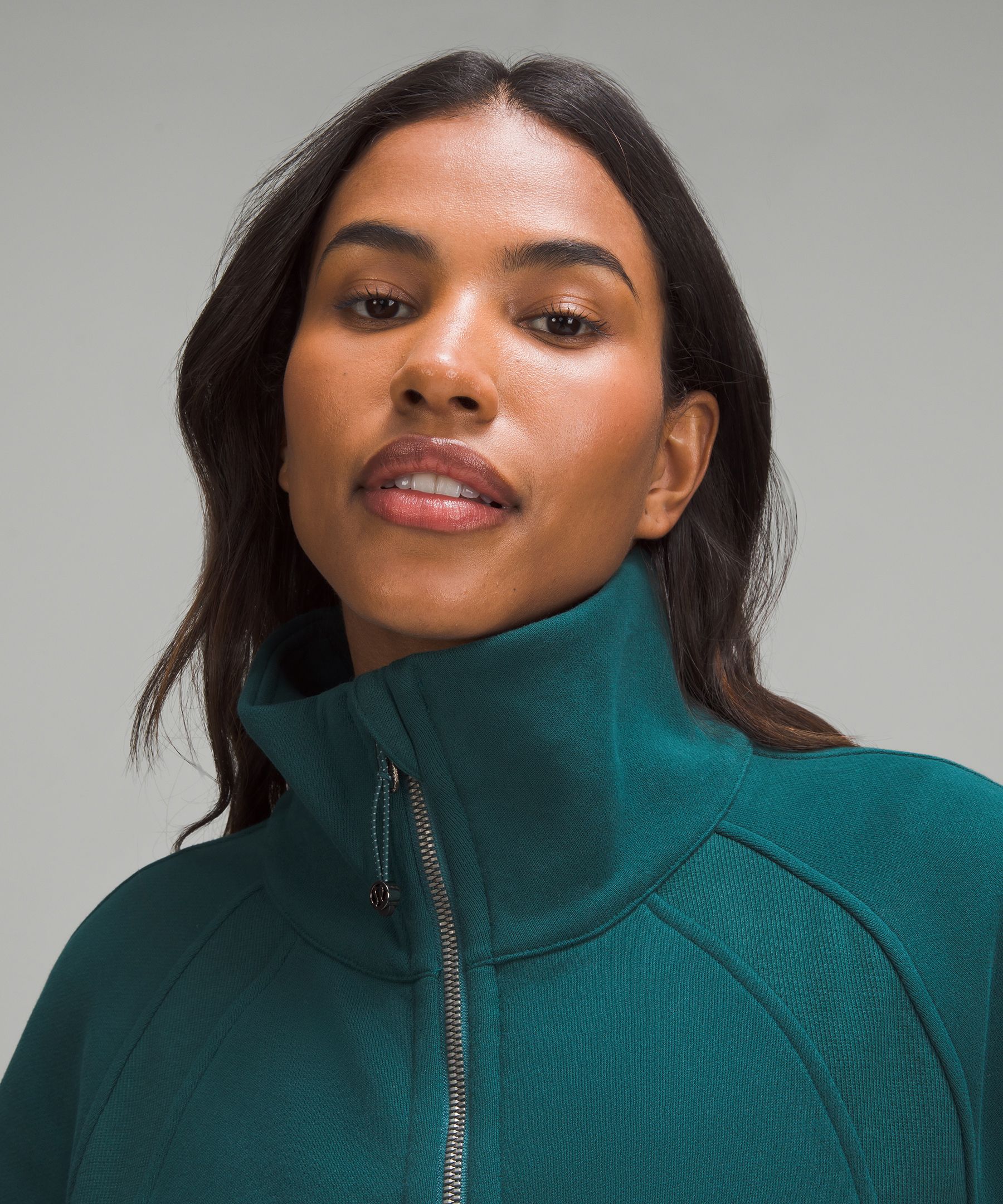 Scuba Oversized Funnel-Neck Full Zip *Long