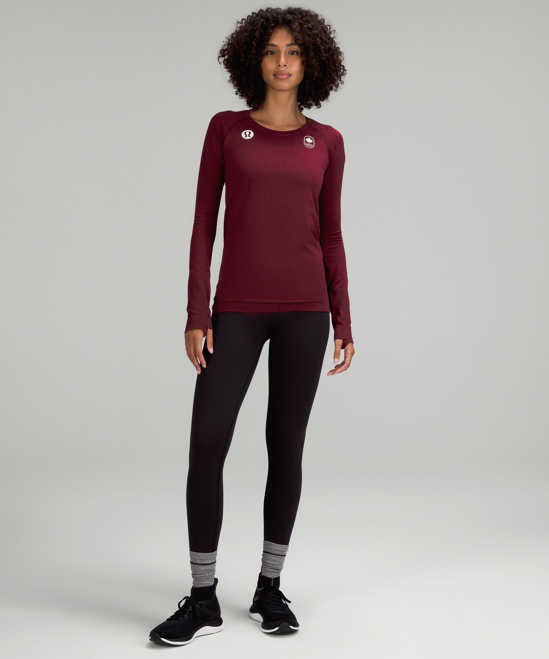 NEW LULULEMON Swiftly Tech Long Sleeve Top 2.0 Race 8 Lip Gloss