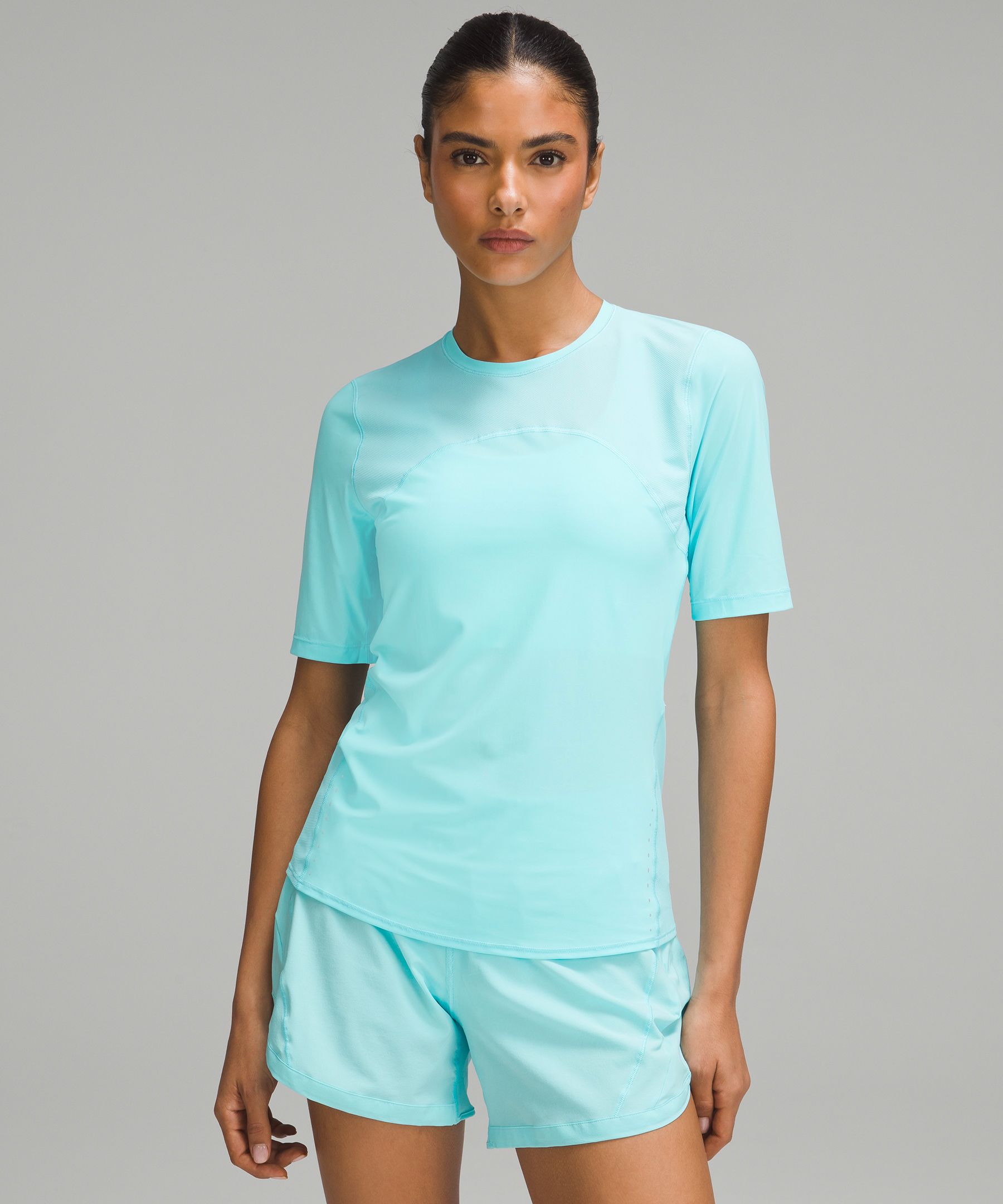 Lululemon Fast and Free Race Length T-Shirt - Kelly Green - lulu