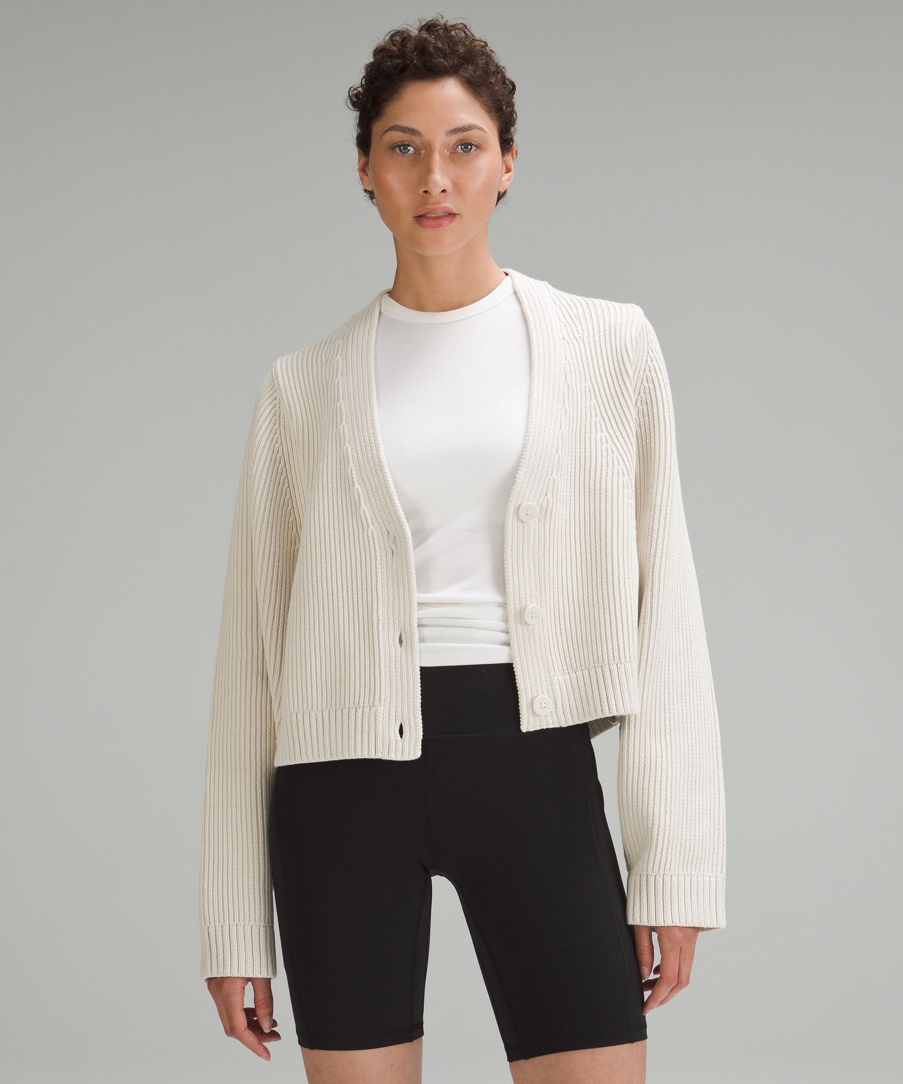 Lululemon Cotton-Blend Cardigan