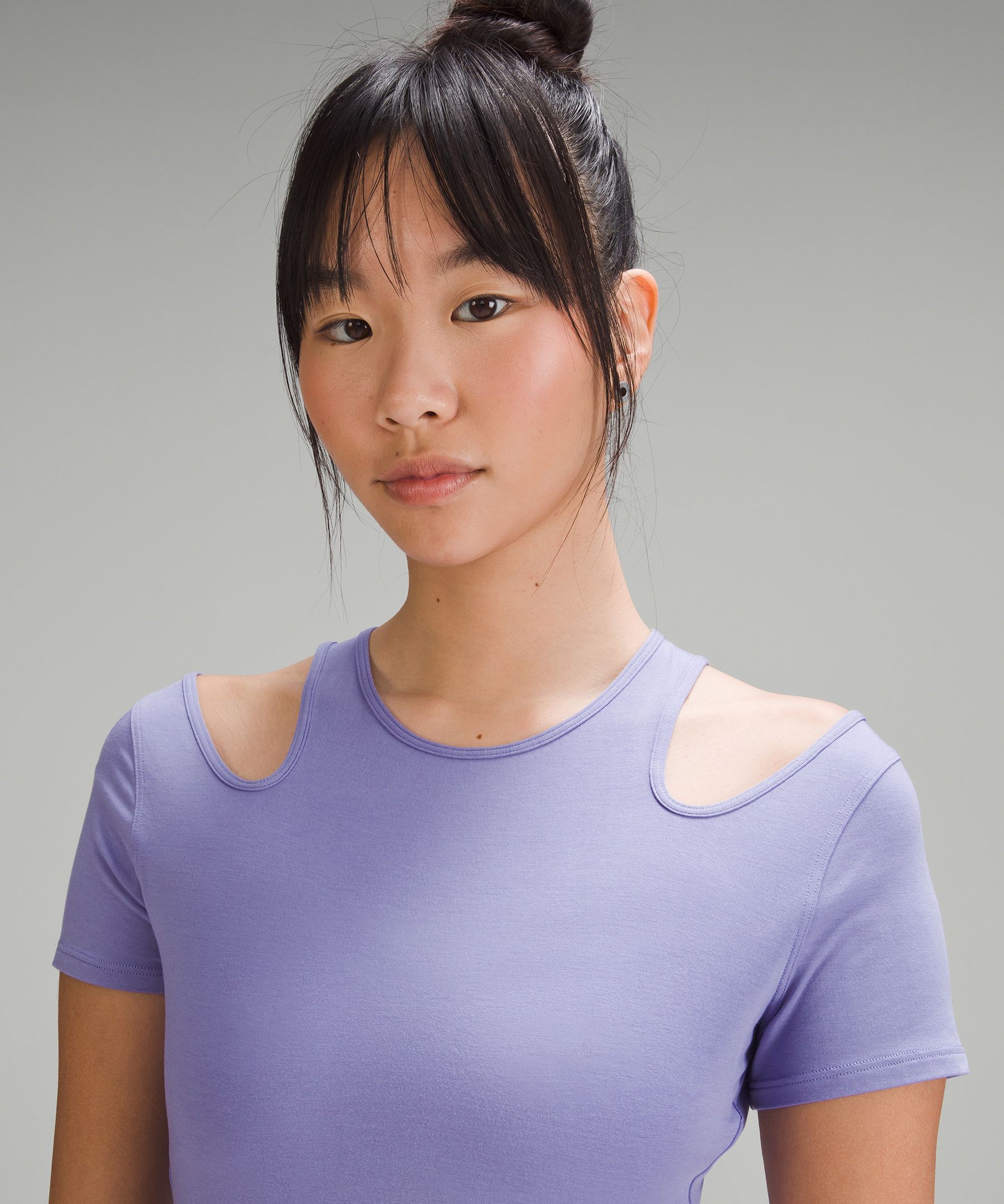 Lululemon athletica Shoulder Cut-Out Yoga T-Shirt